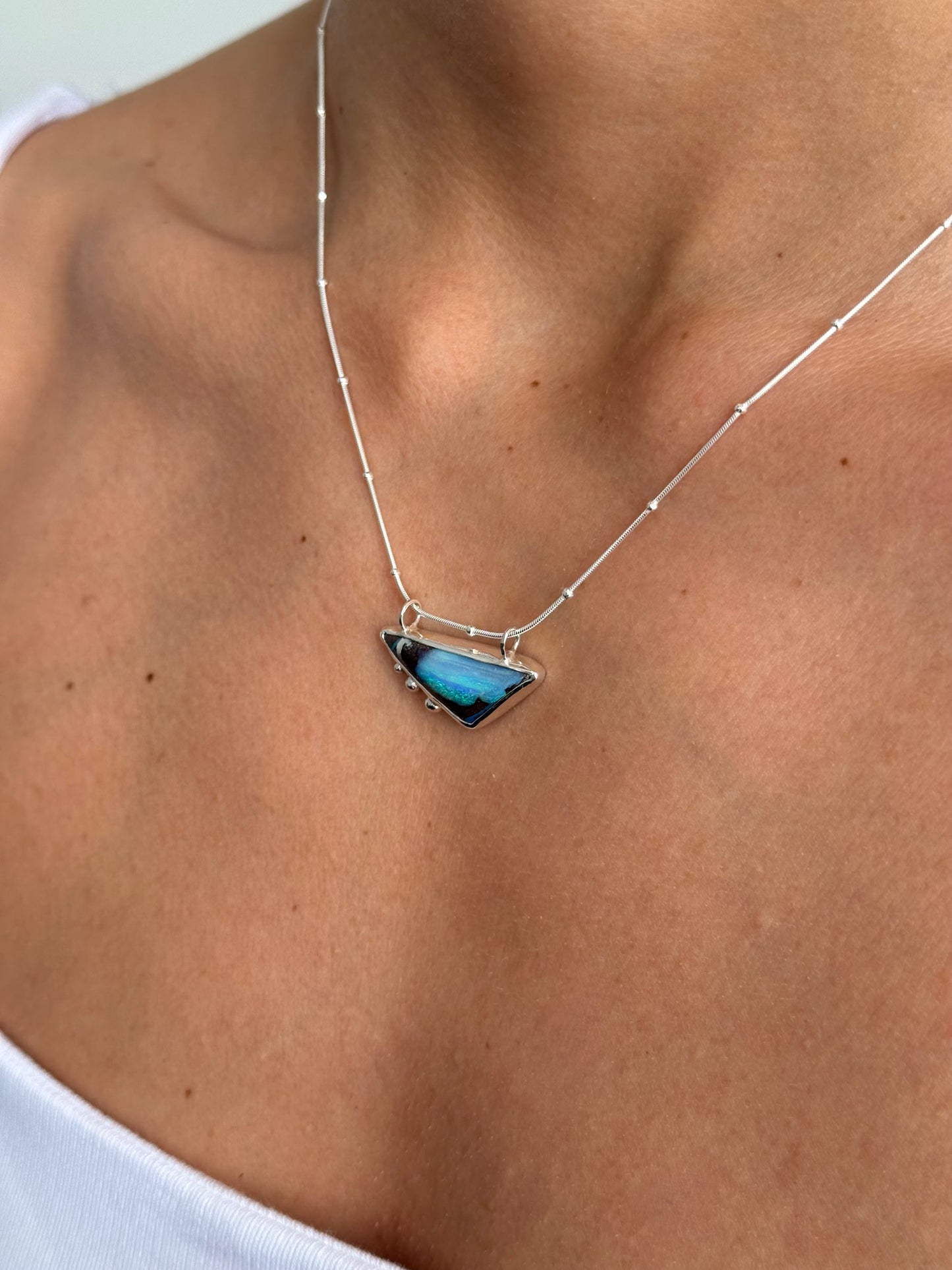 Horizonte - Boulder Opal Necklace