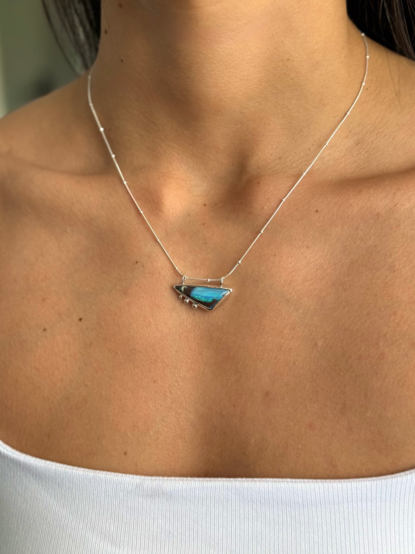 Horizonte - Boulder Opal Necklace