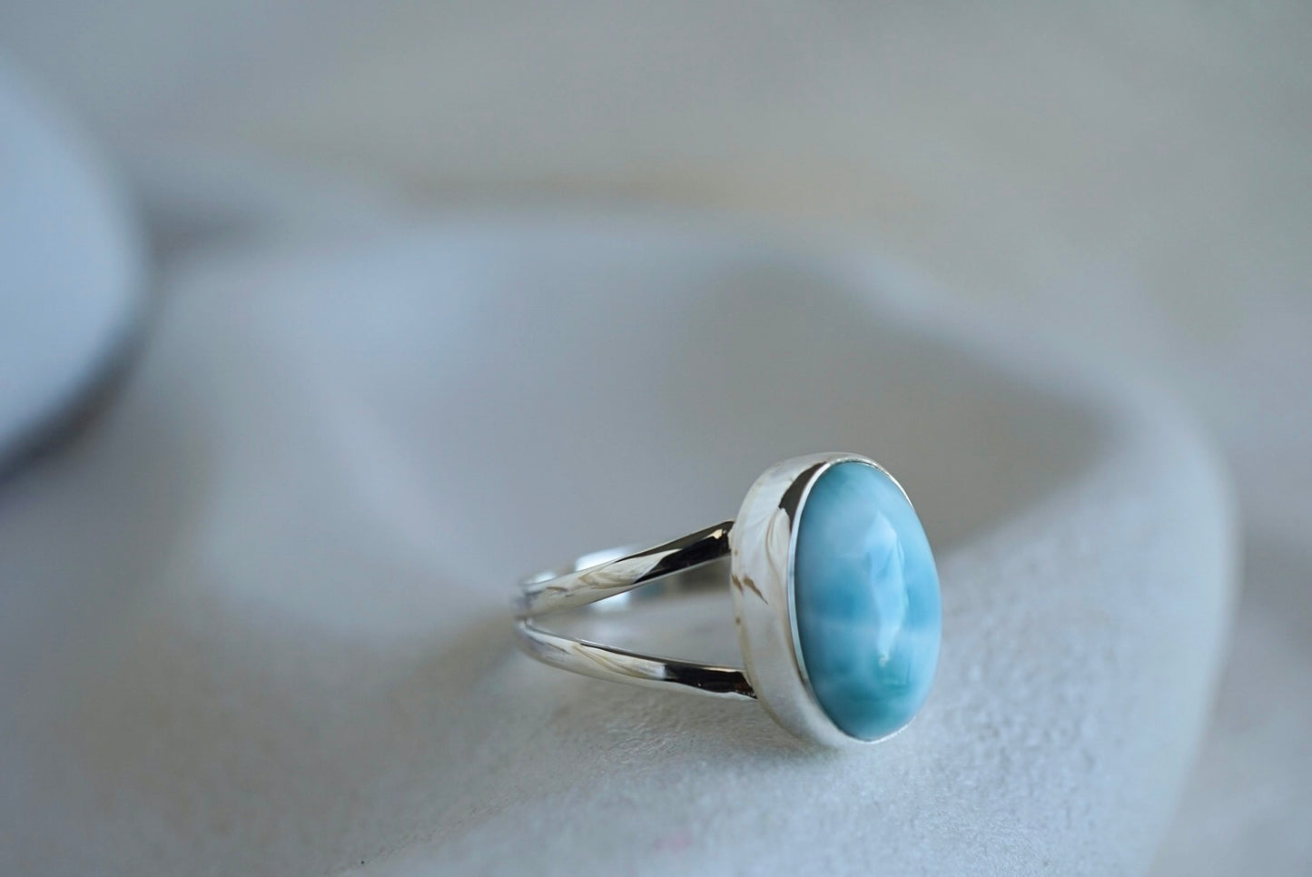 Larimar Split Band Ring