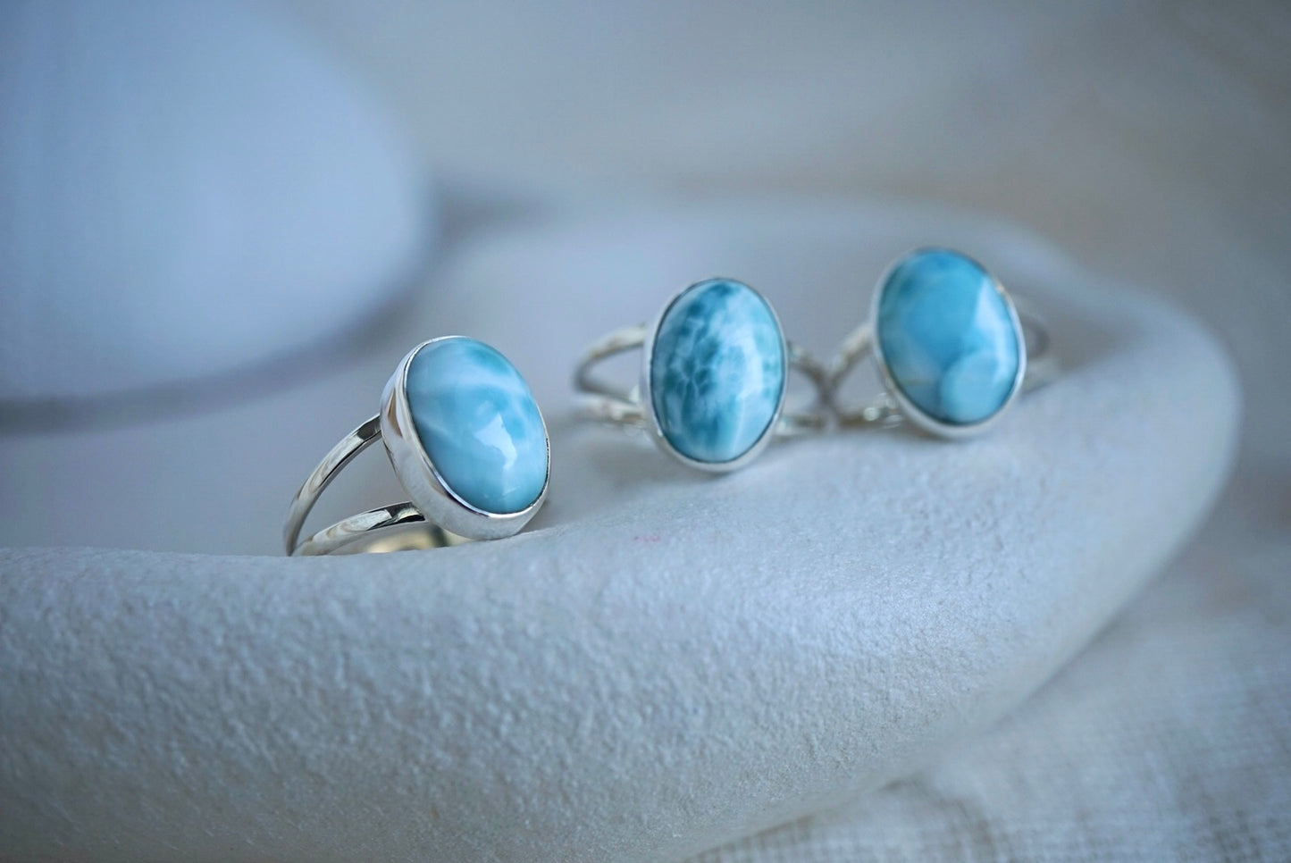 Larimar Split Band Ring