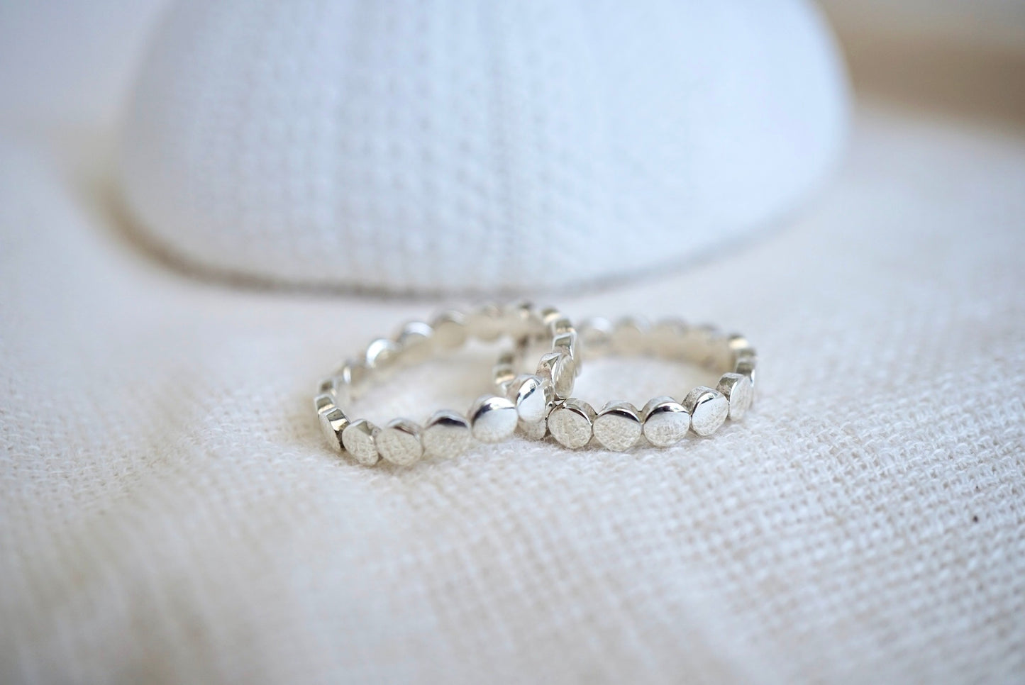 Plain Silver Dot Ring