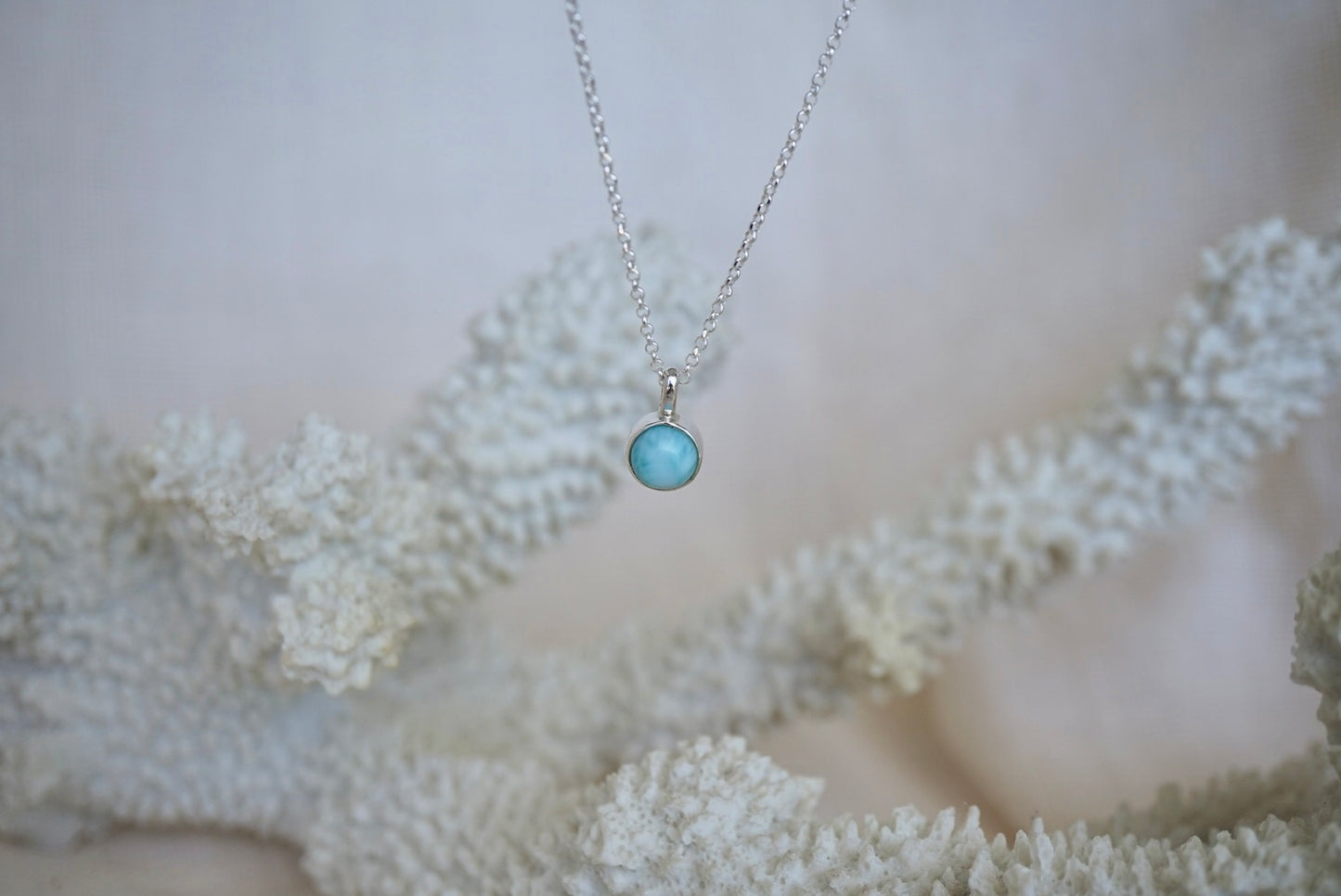 Halia Necklace - Larimar