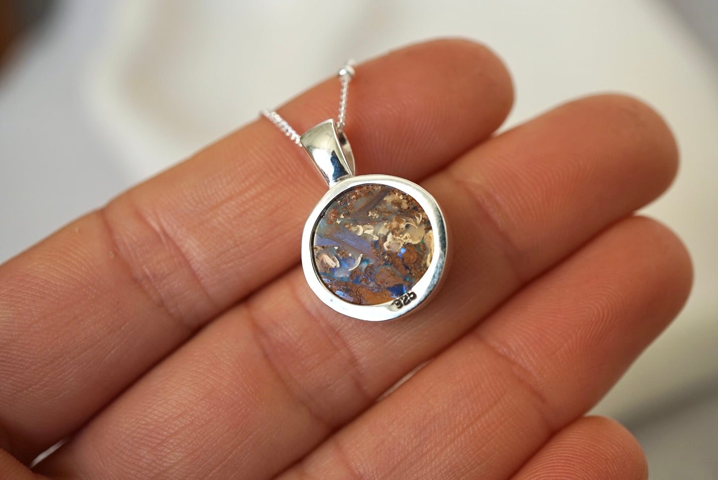 Terra Pendant - Boulder Opal