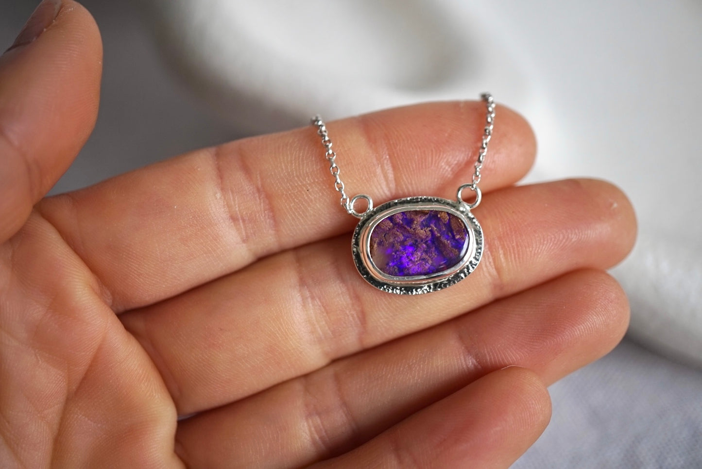 Elva - Boulder Opal Necklace