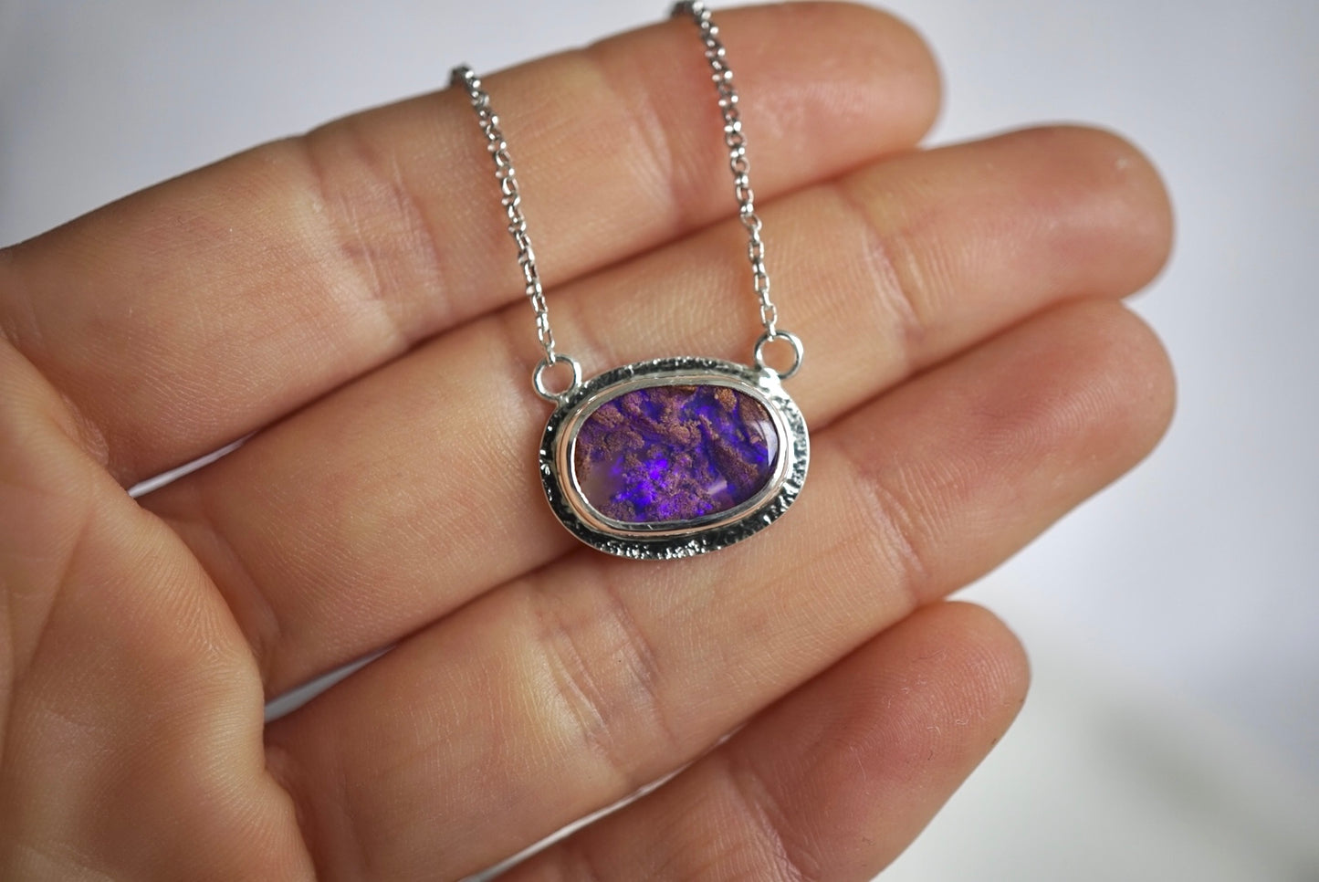 Elva - Boulder Opal Necklace