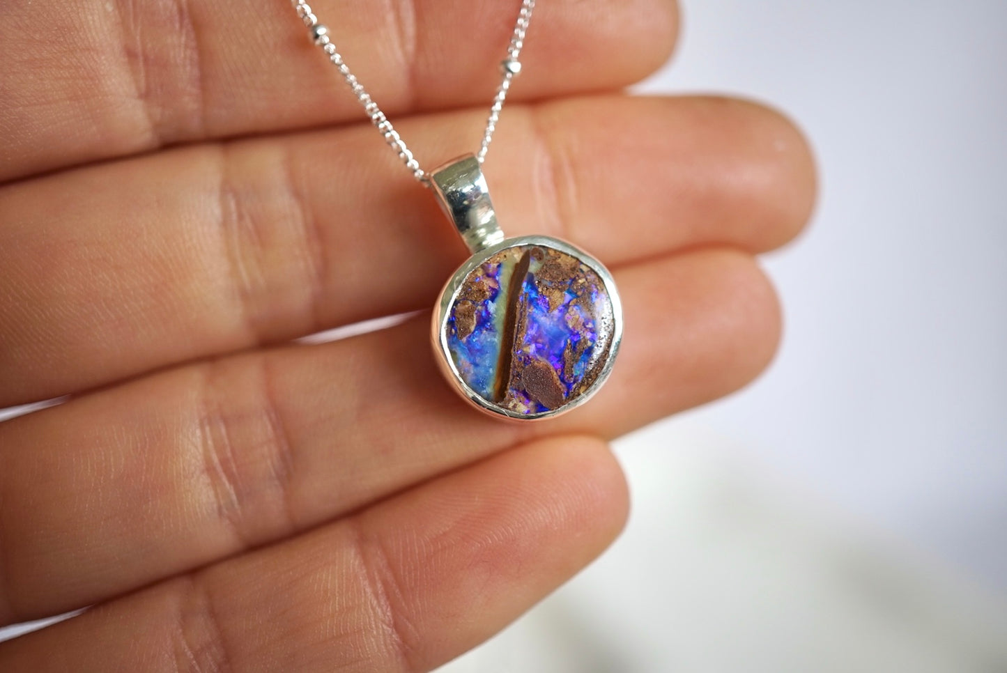 Terra Pendant - Boulder Opal