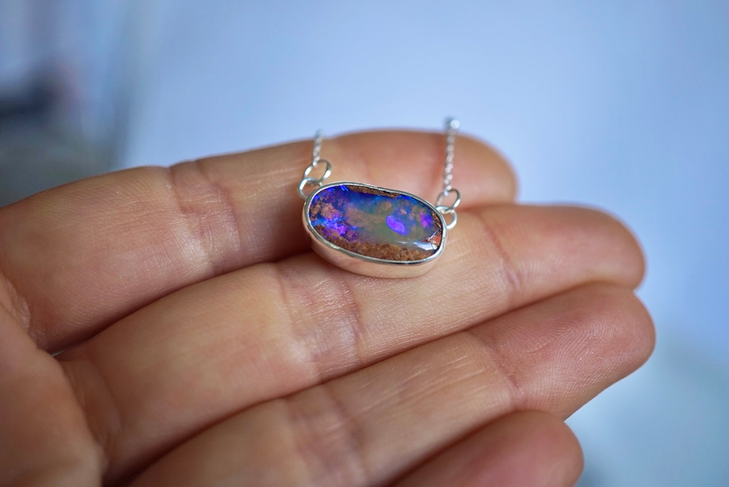 Solea - Boulder Opal Necklace