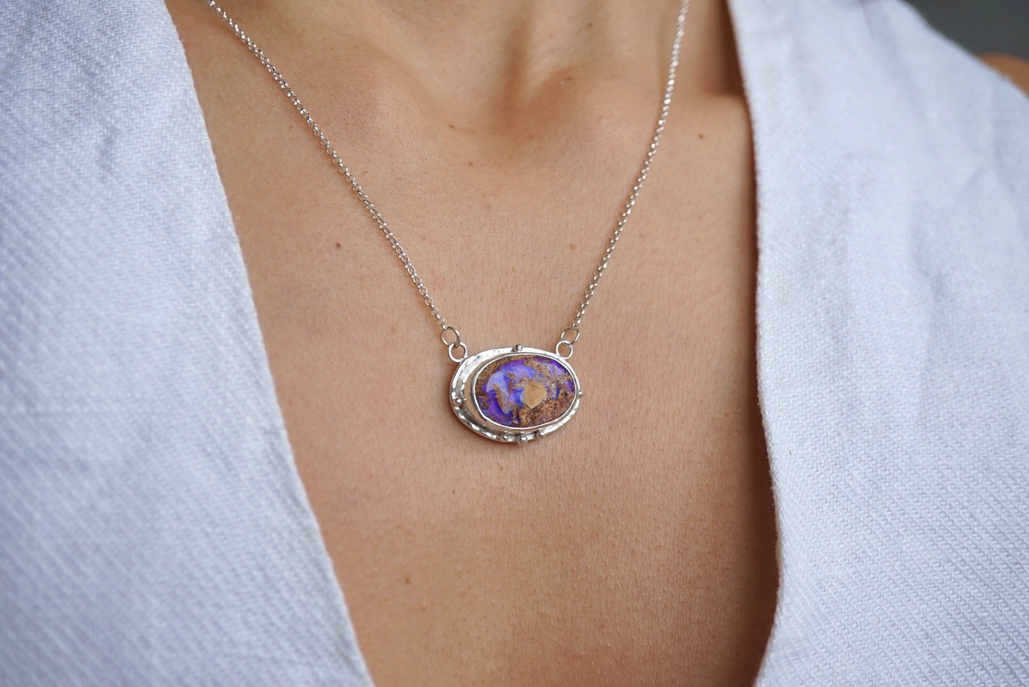 Savia - Boulder Opal Necklace