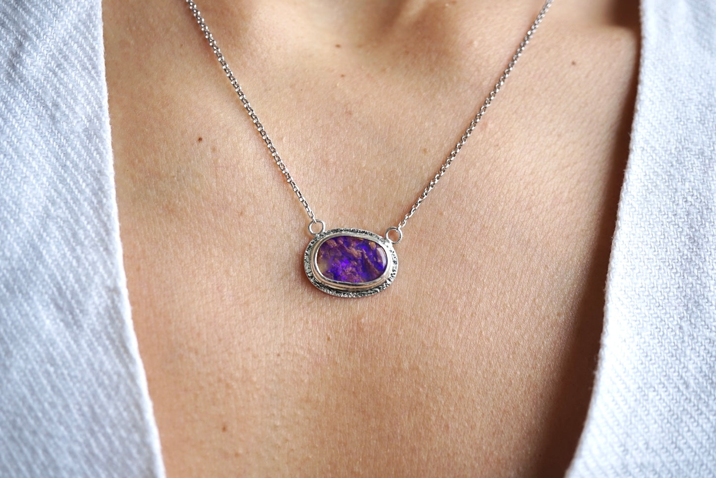 Elva - Boulder Opal Necklace