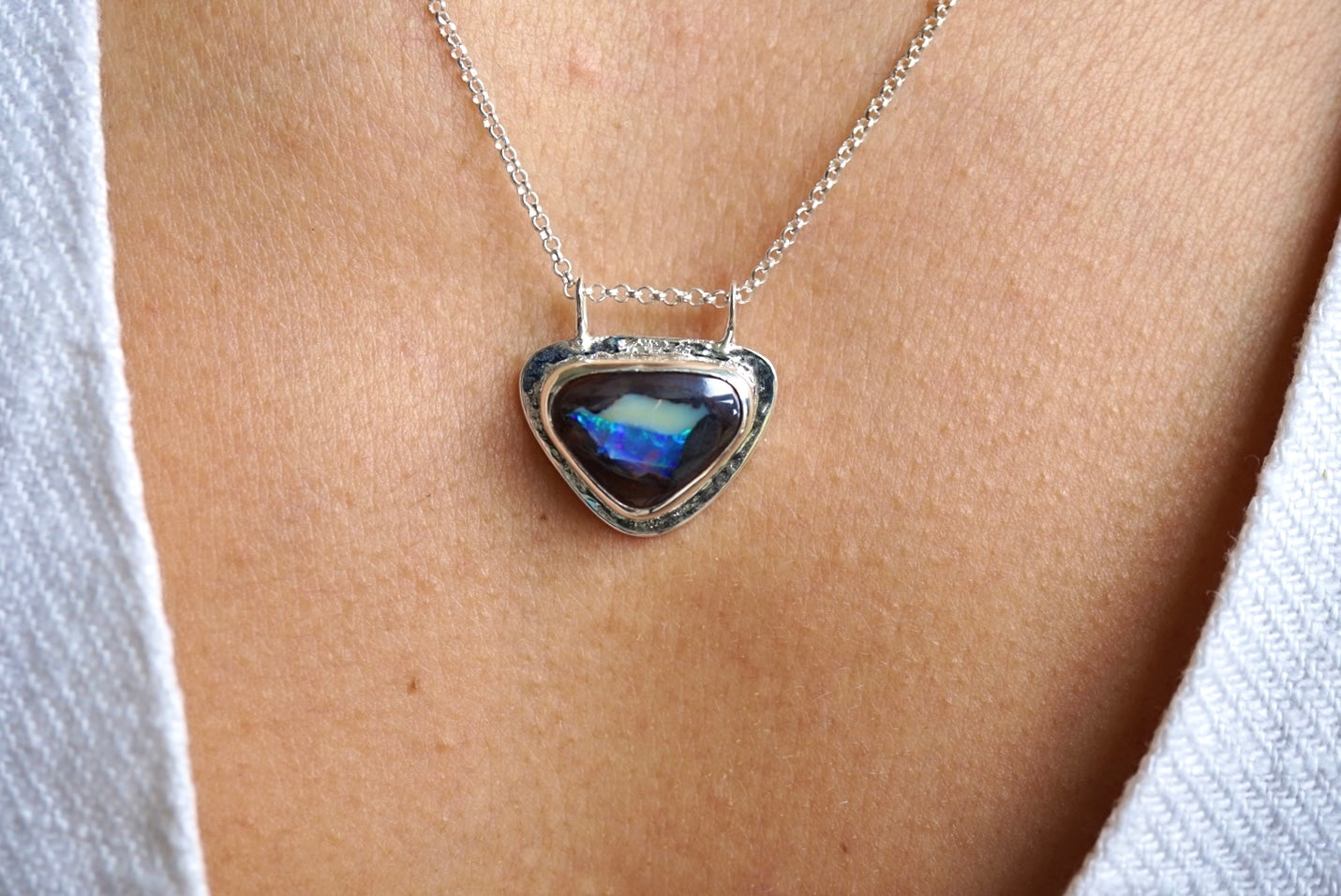 Kaia - Boulder Opal Necklace