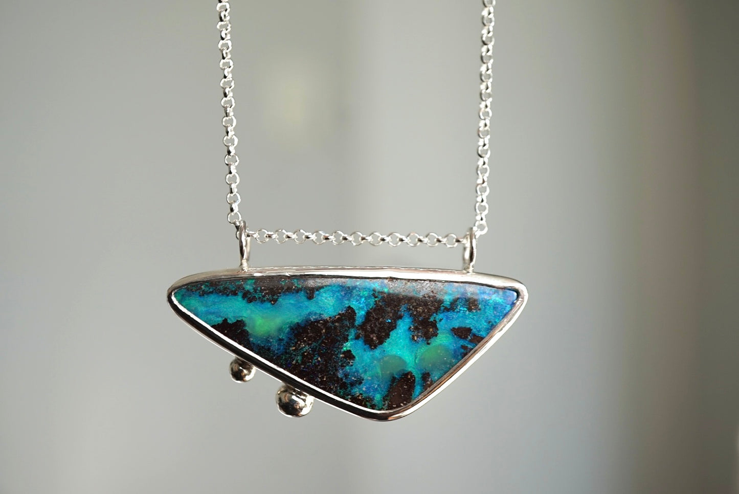 Bahía - Solid Boulder opal Necklace