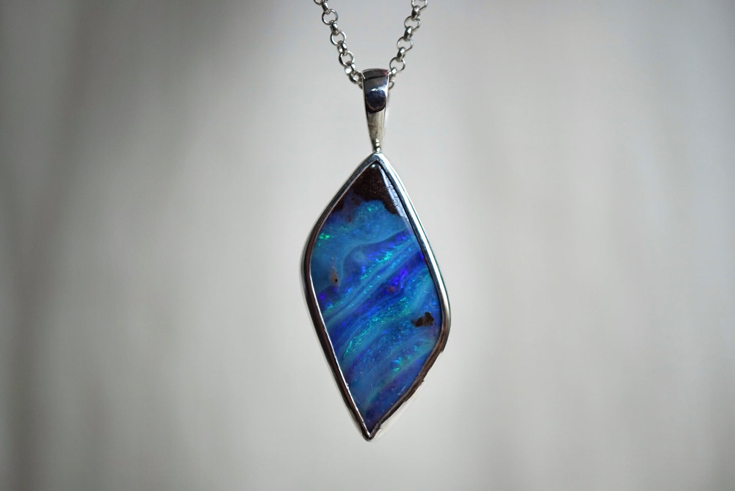 Mar - Solid opal Necklace