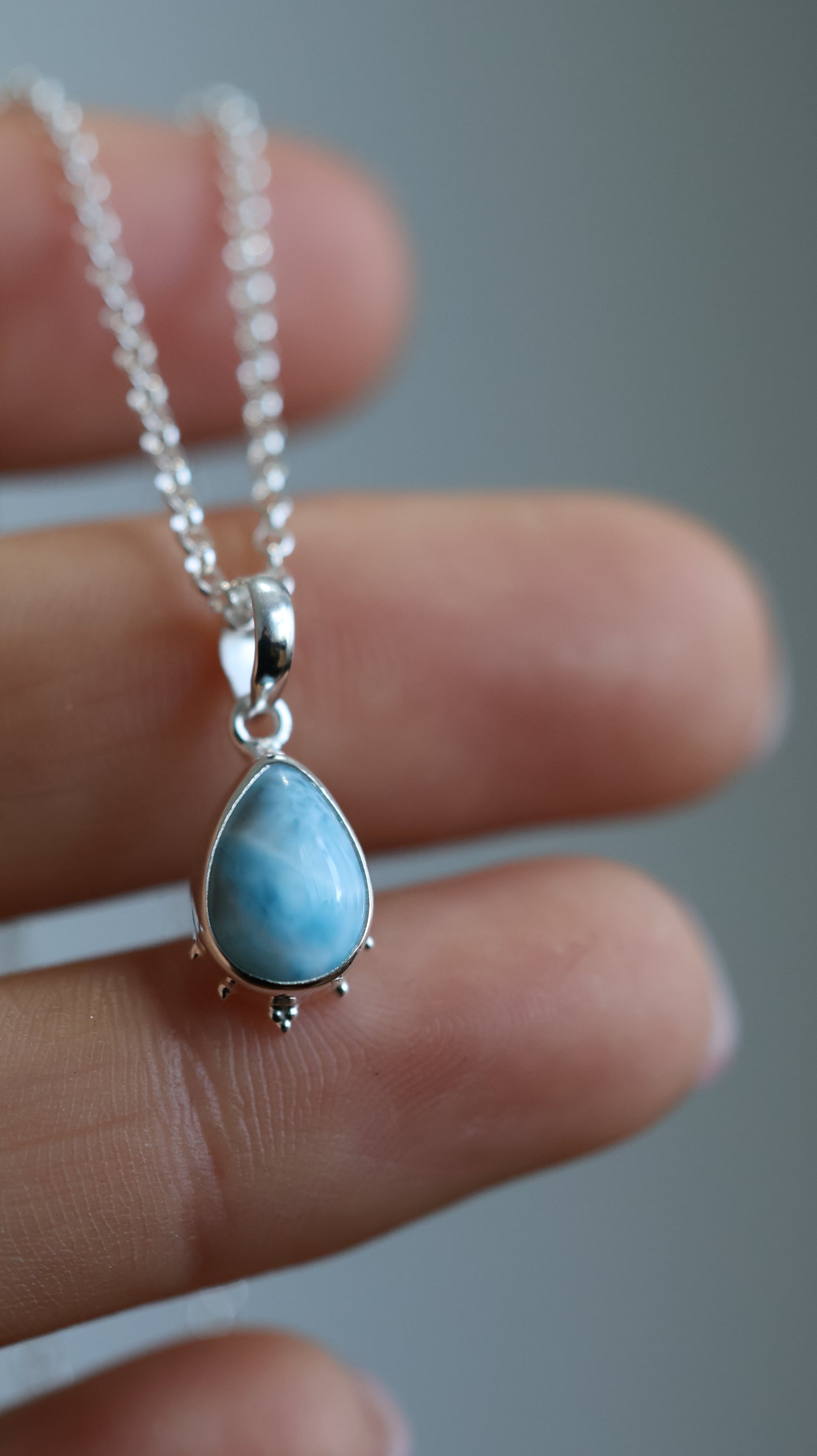 Annie - Larimar Necklace