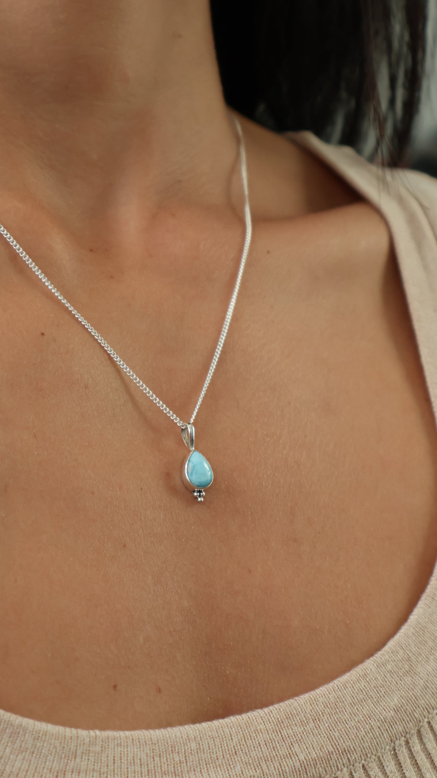 Whitehaven Necklace - Larimar