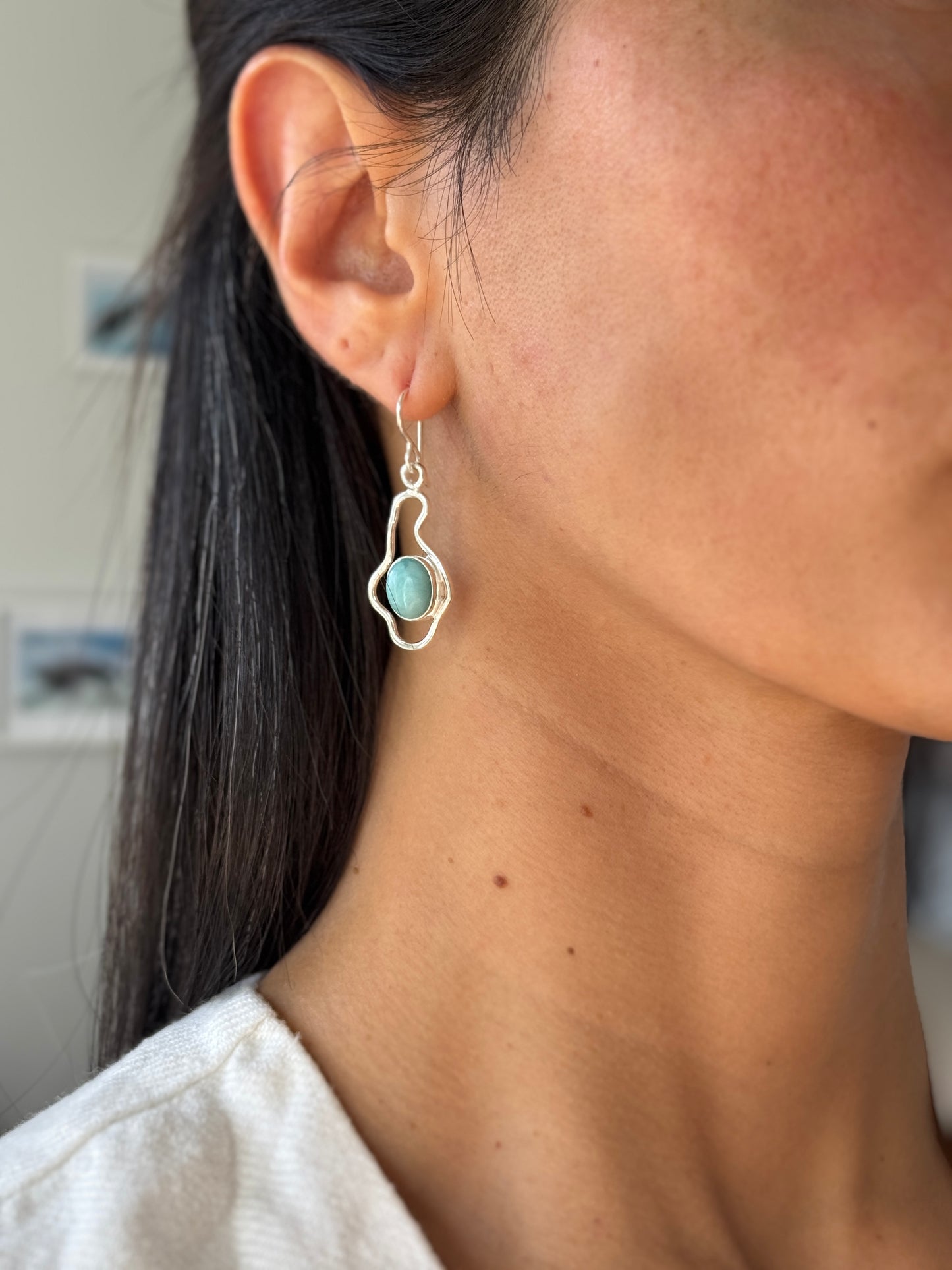 Flow Larimar - Earrings