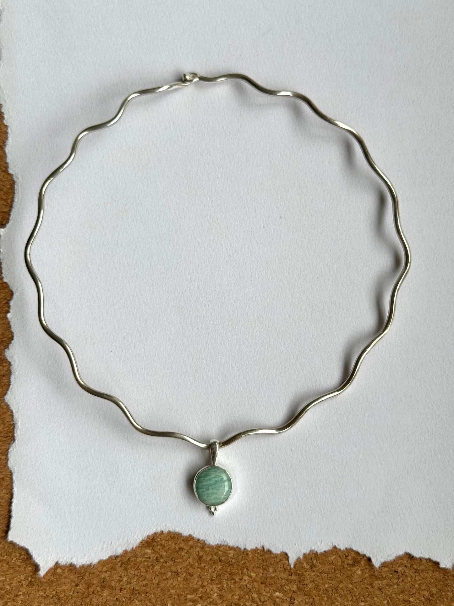 Amazonite Dot Pendant