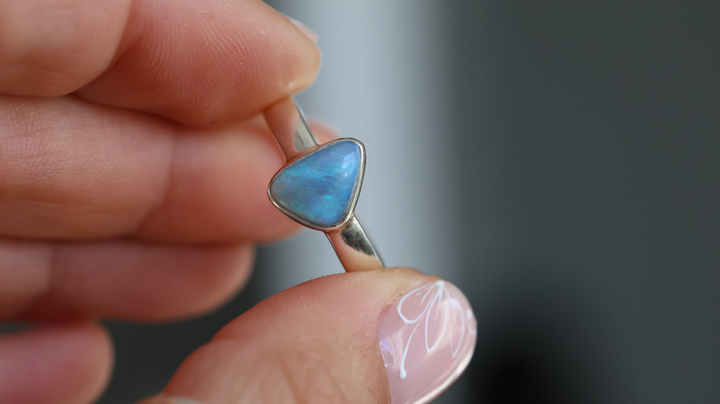 Lightning Ridge Opal Ring size 7 (N)