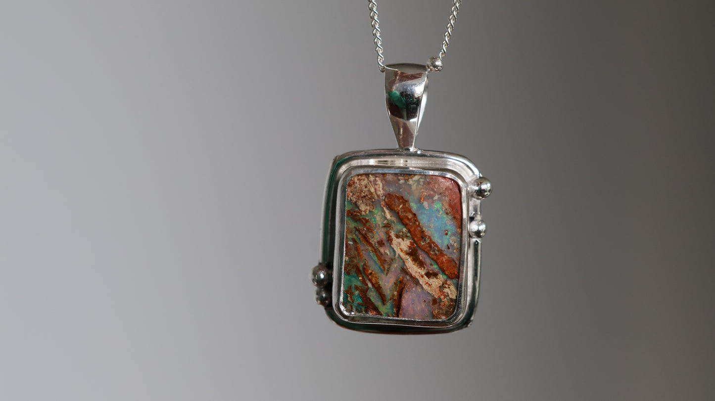 Boulder opal Pendant