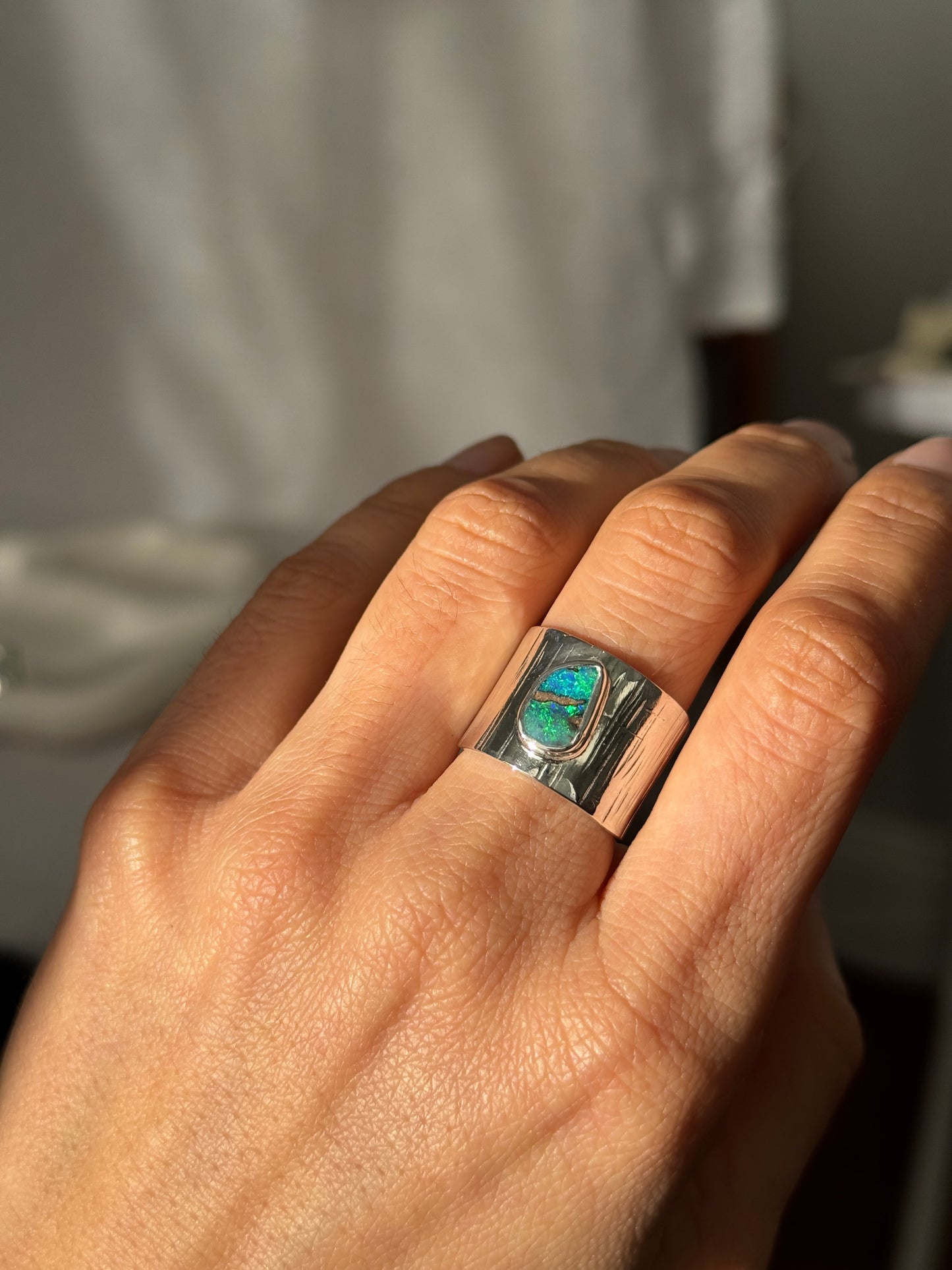 Sky Ring - Boulder Opal