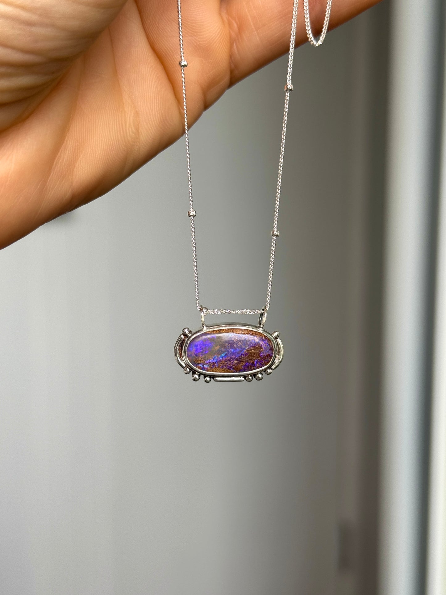 Ayla - Boulder Opal Necklace