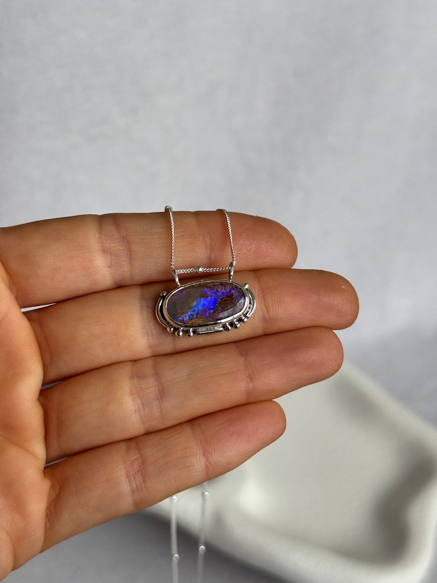 Ayla - Boulder Opal Necklace