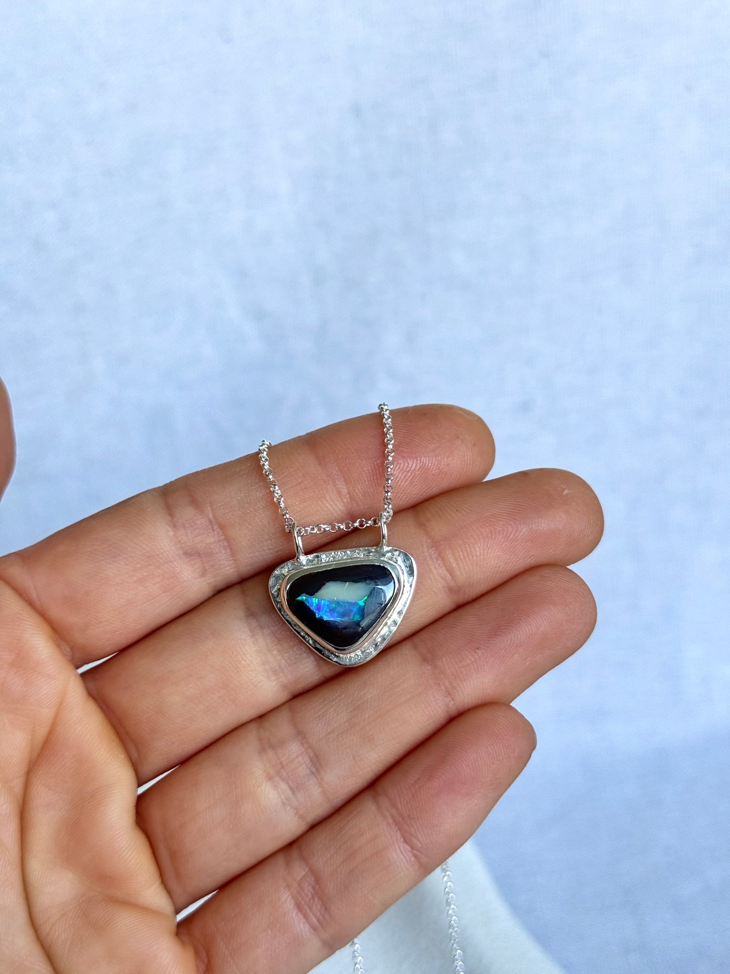 Kaia - Boulder Opal Necklace