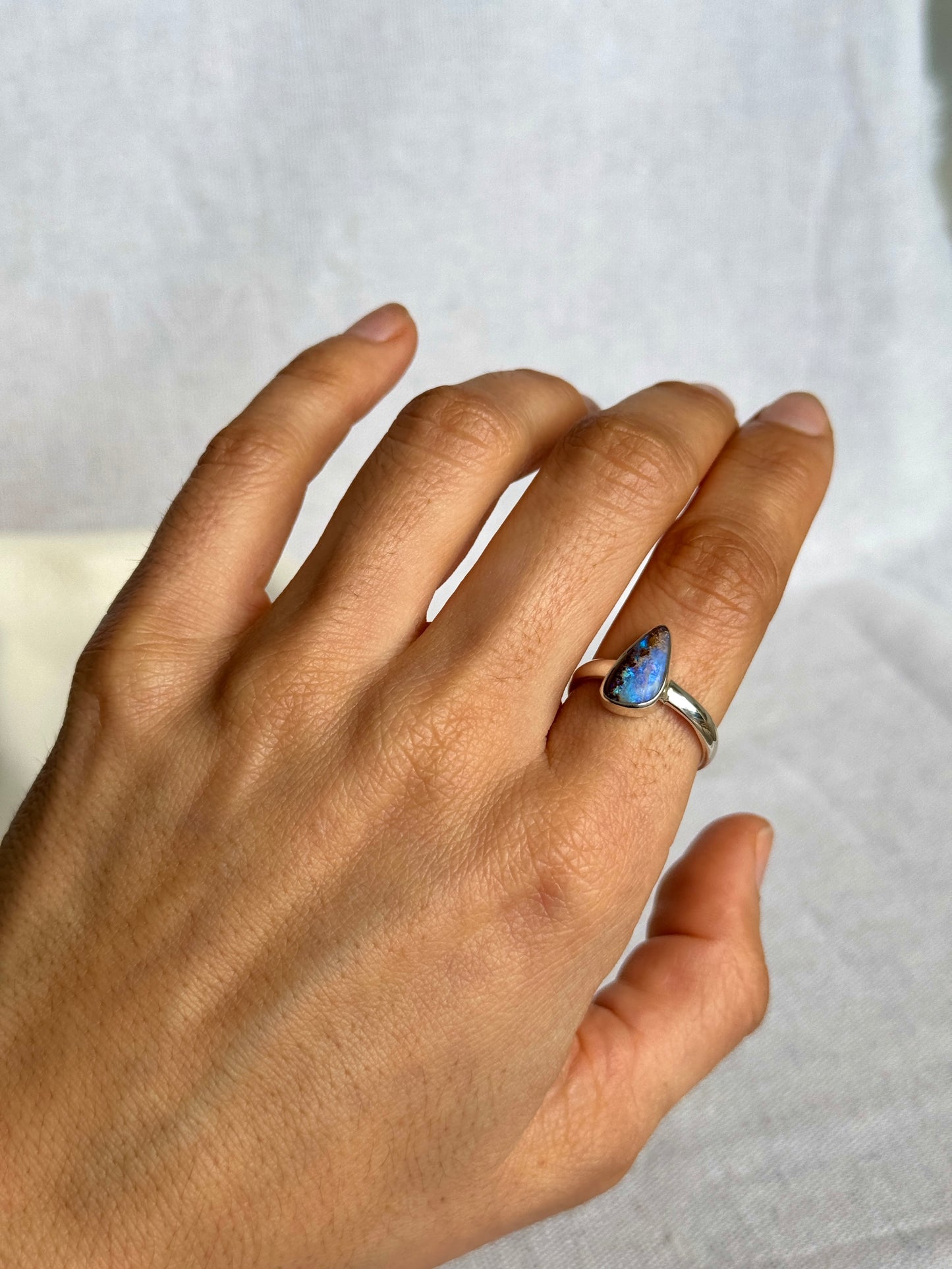 Isla - Boulder Opal Ring – Size Q