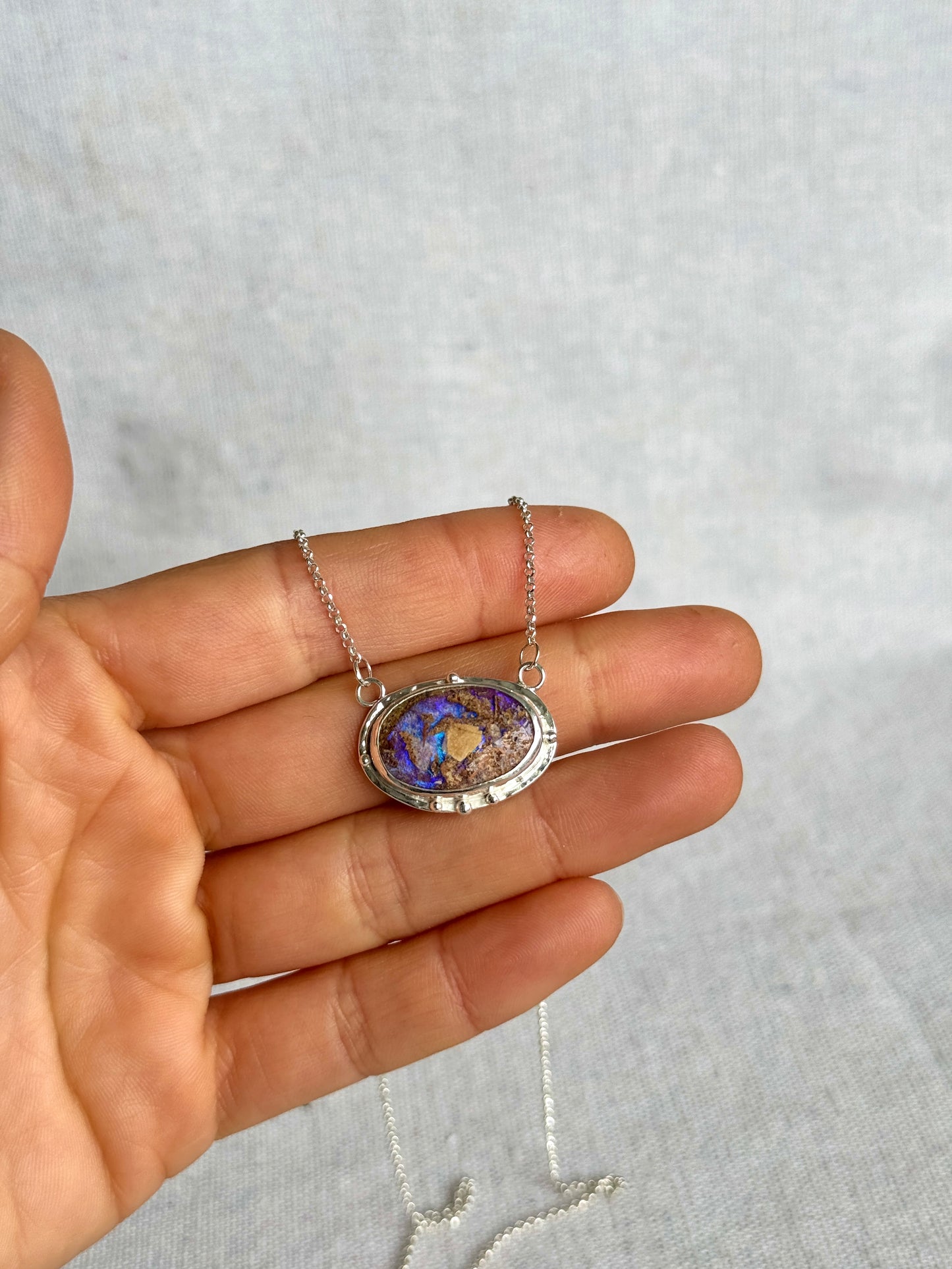 Savia - Boulder Opal Necklace