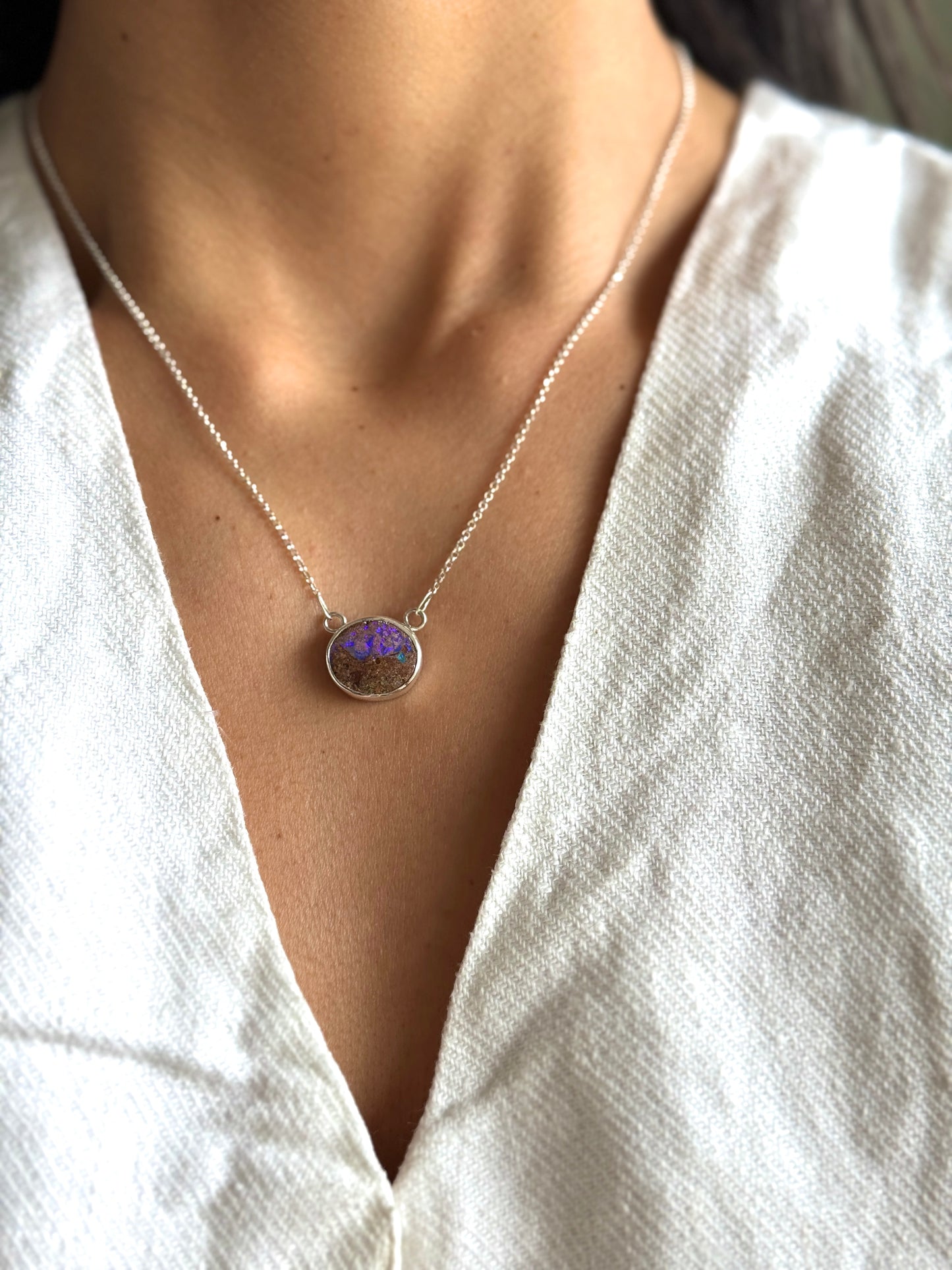 Iris Pendant - Boulder Opal