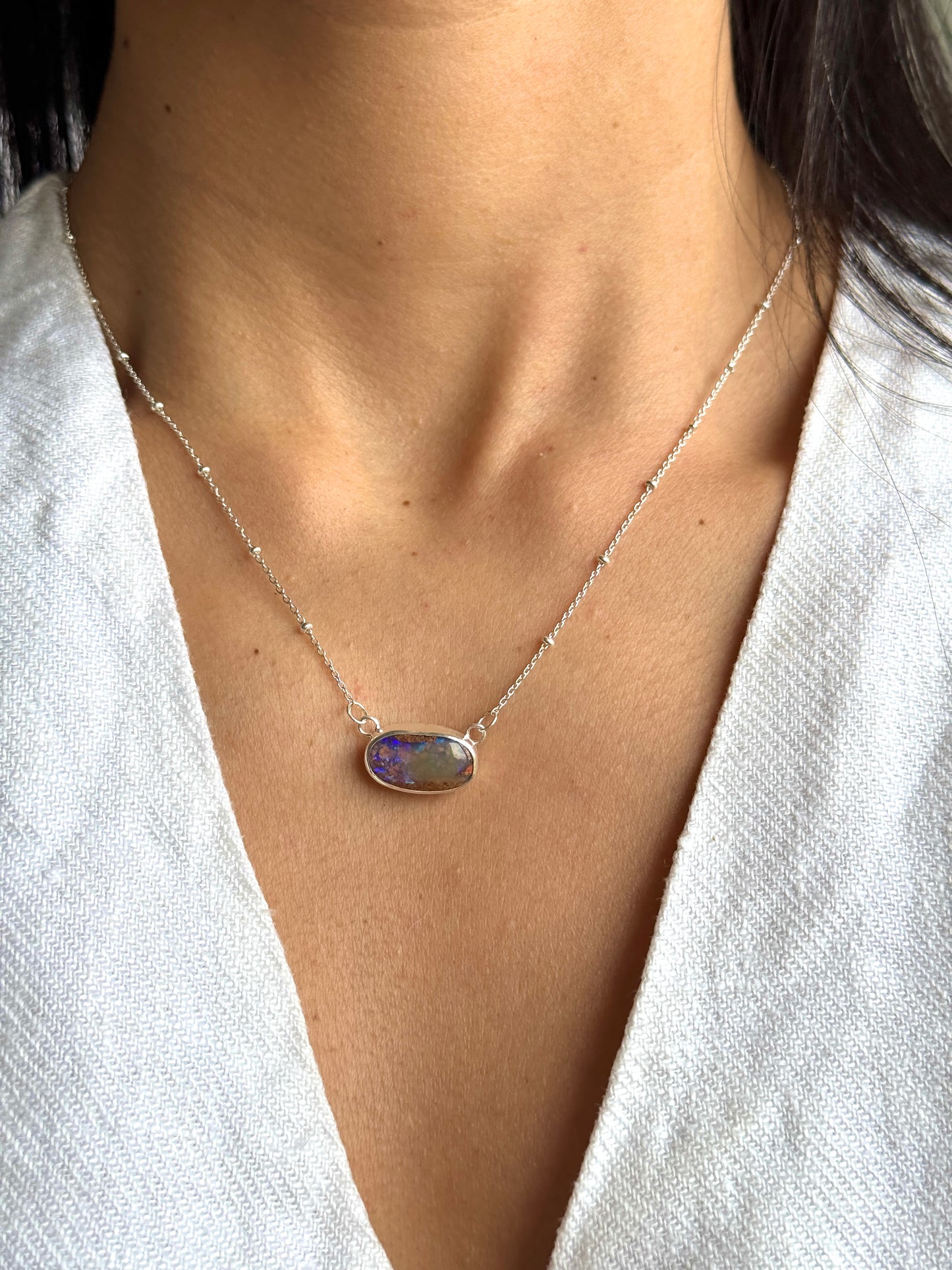 Solea - Boulder Opal Necklace