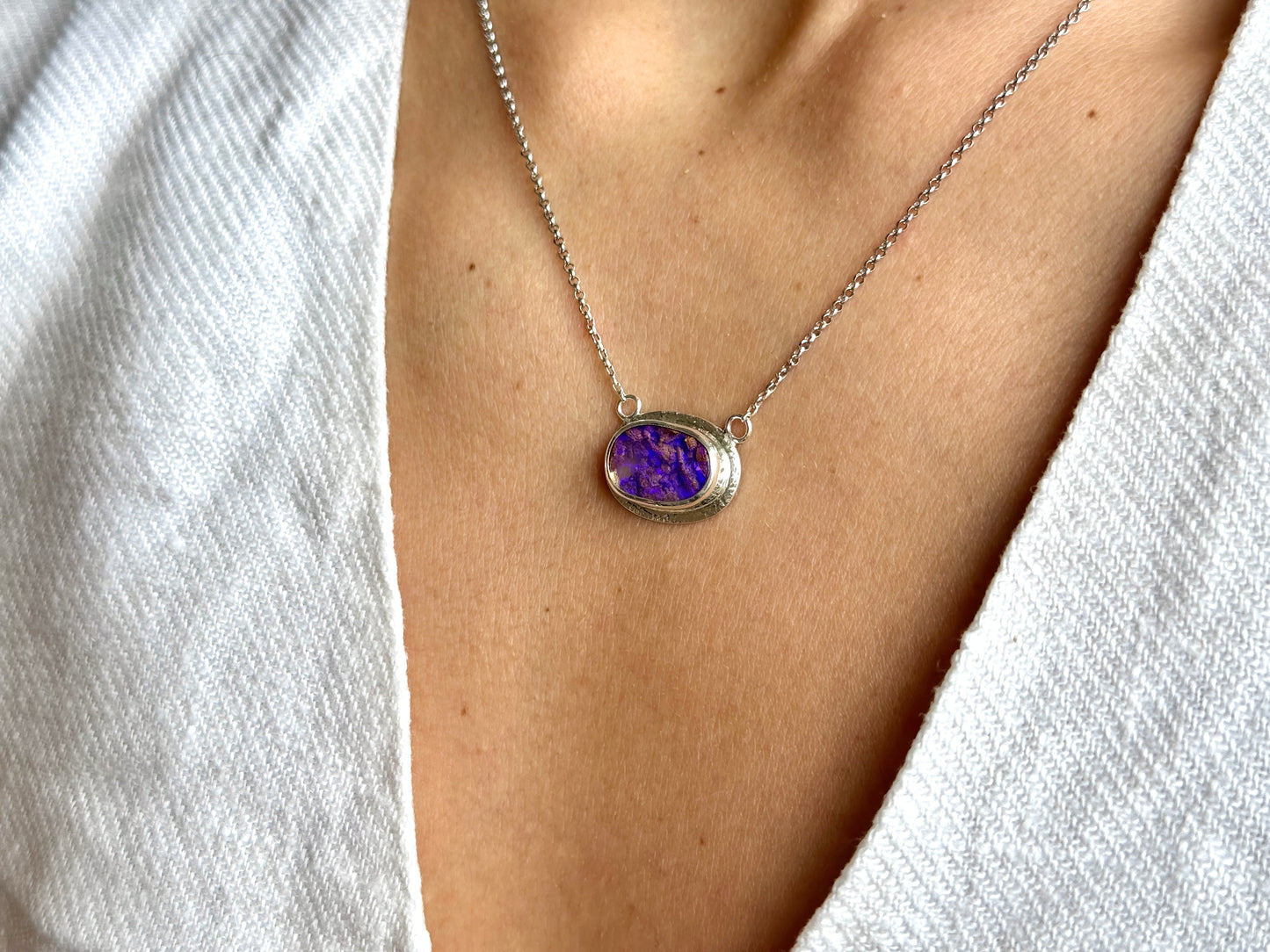 Elva - Boulder Opal Necklace