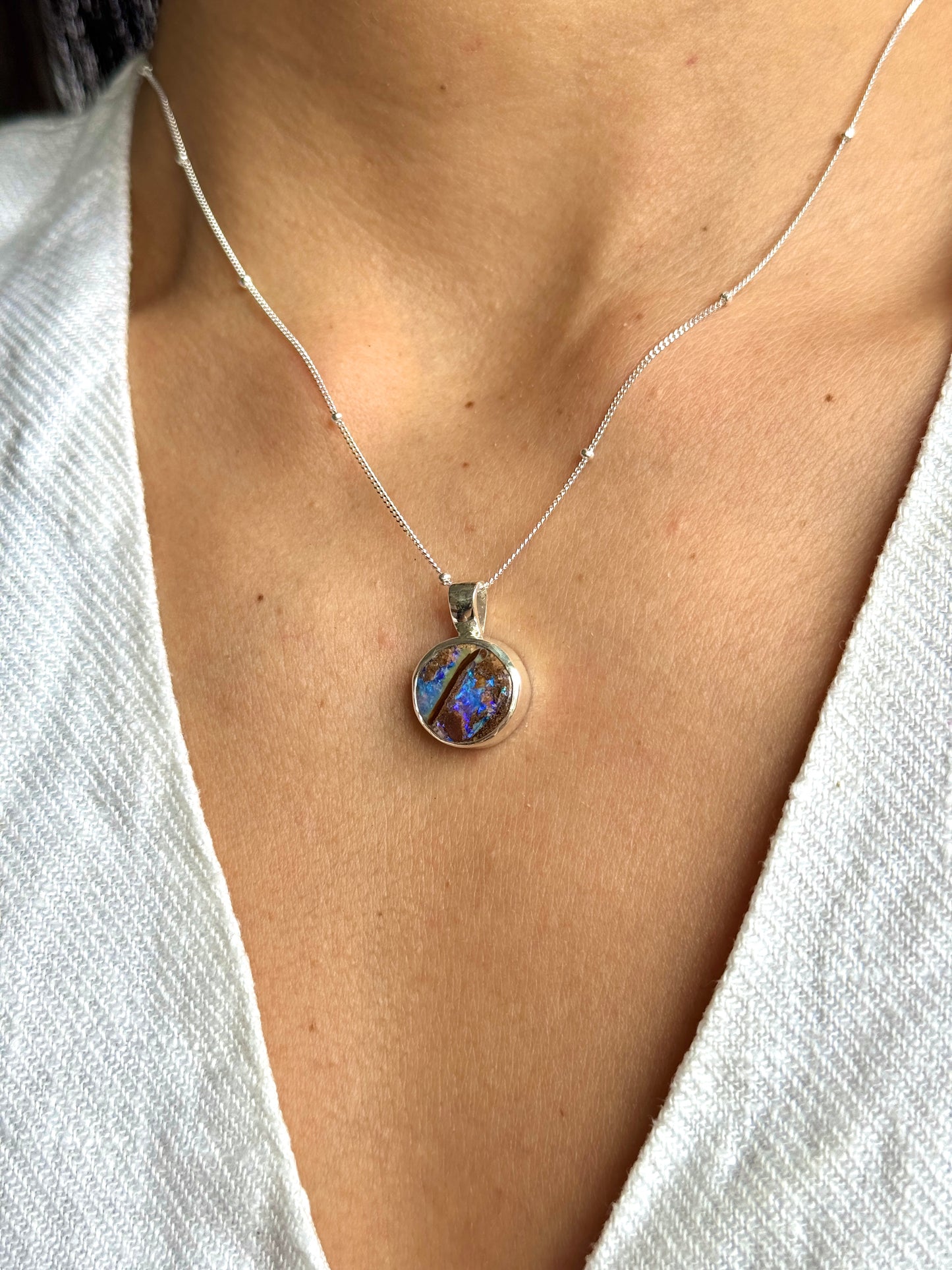 Terra Pendant - Boulder Opal
