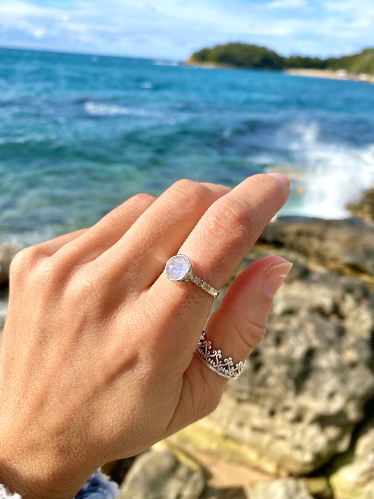Salty Ring - Moonstone