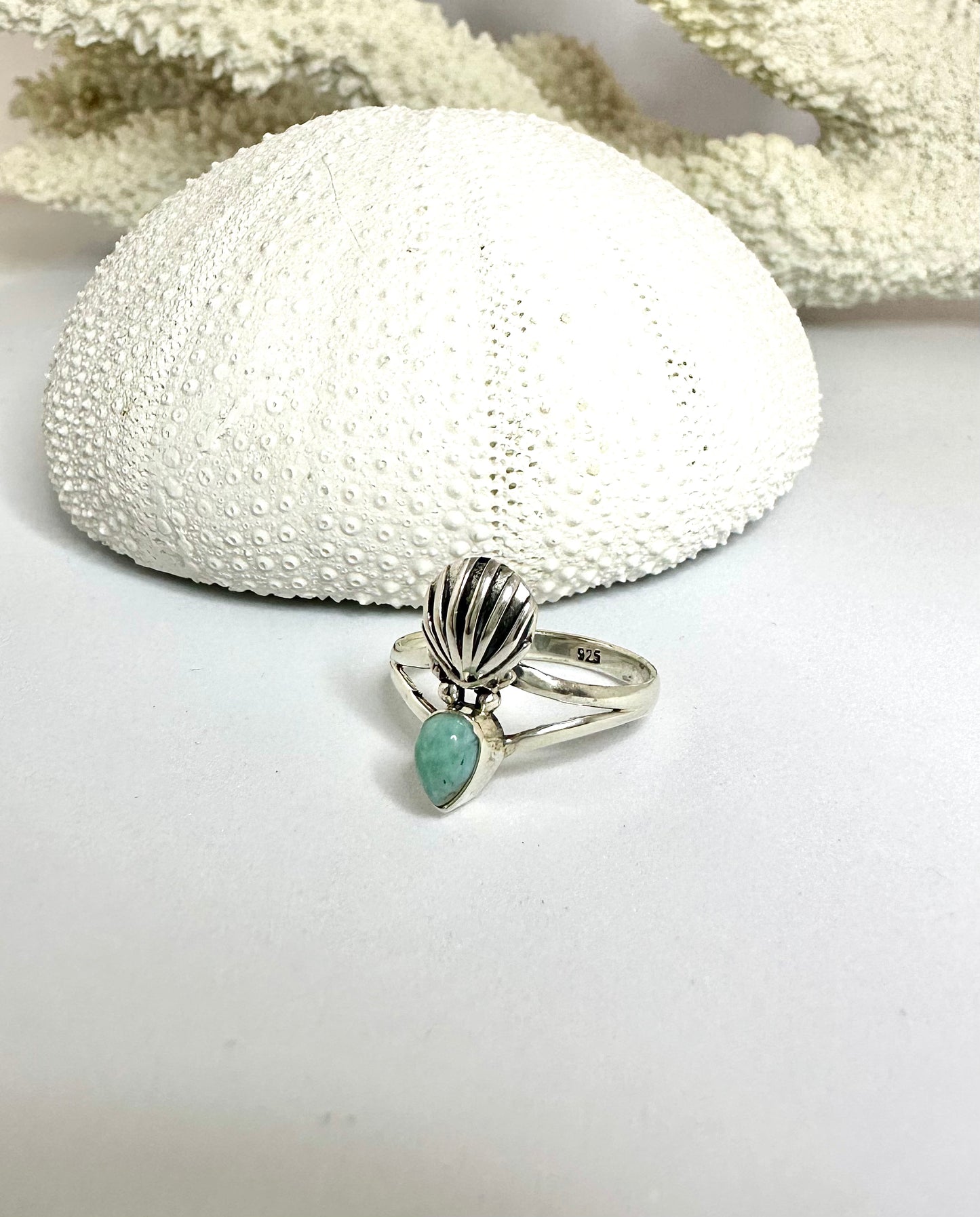 Larimar Shell - RING