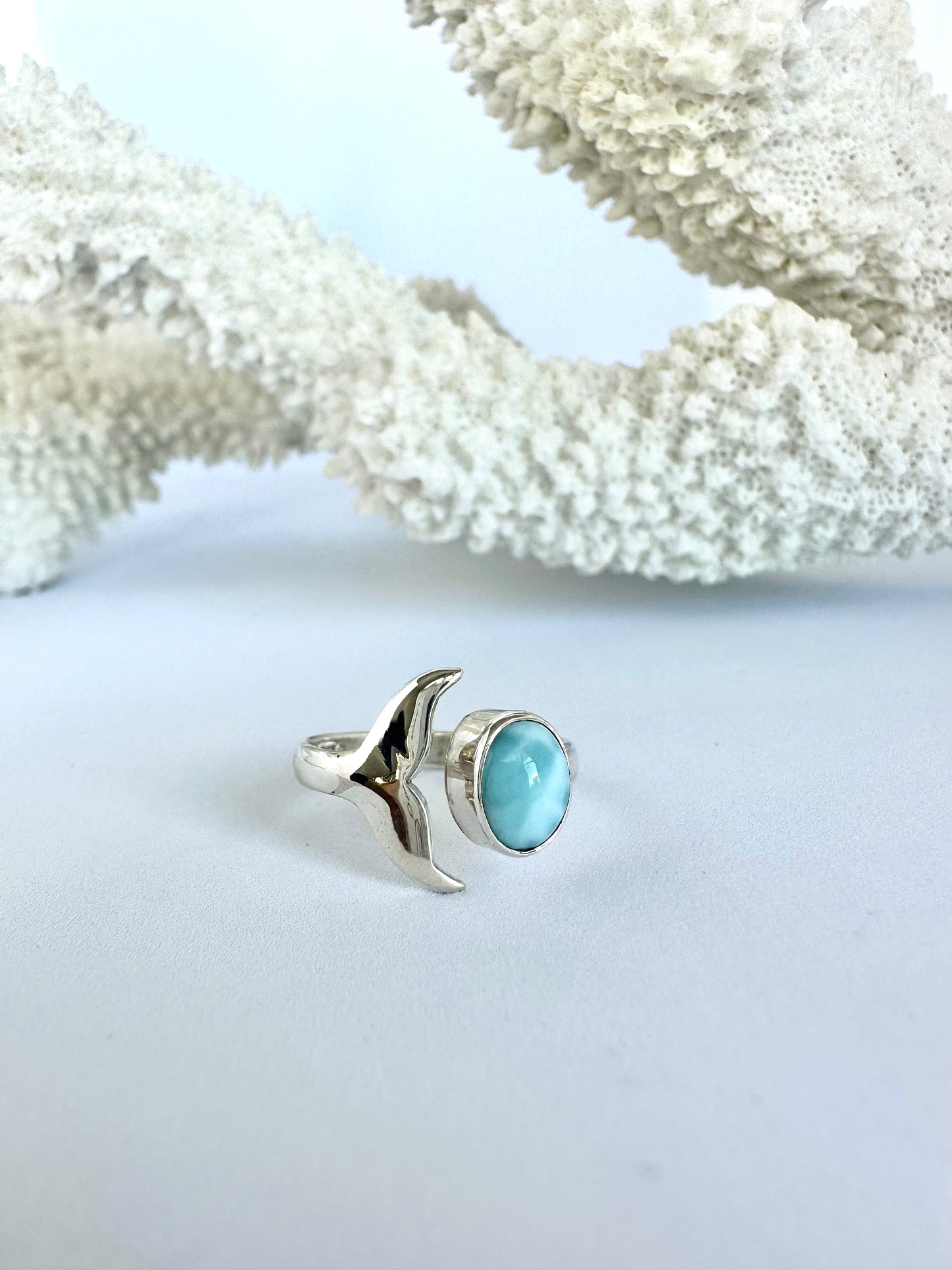 Tail Ring - Larimar