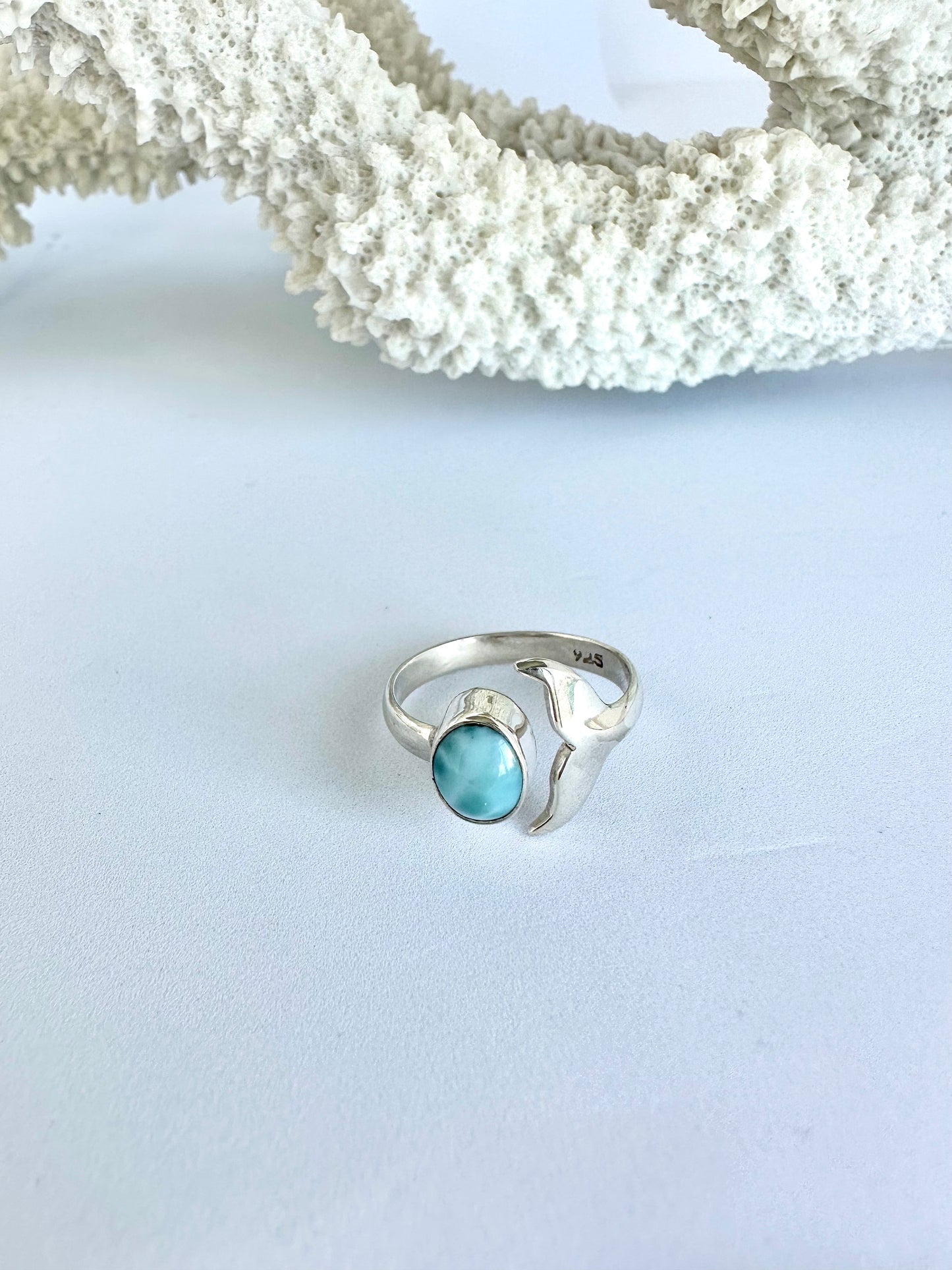 Tail Ring - Larimar