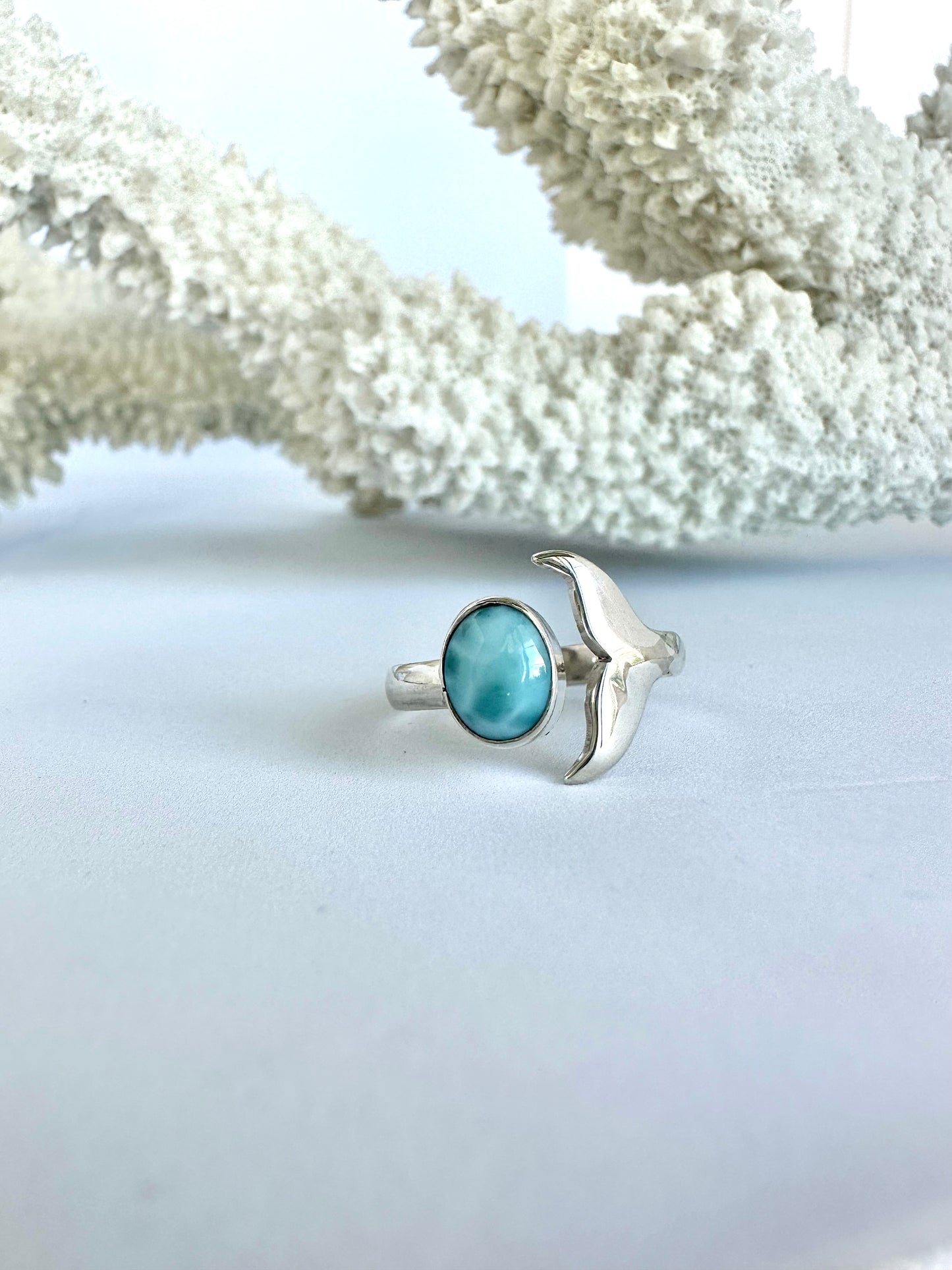 Tail Ring - Larimar