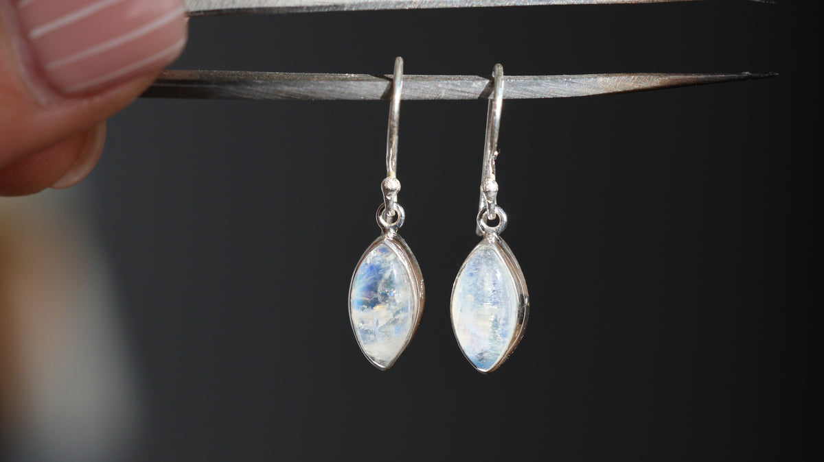 Marquise Moonstone Earrings