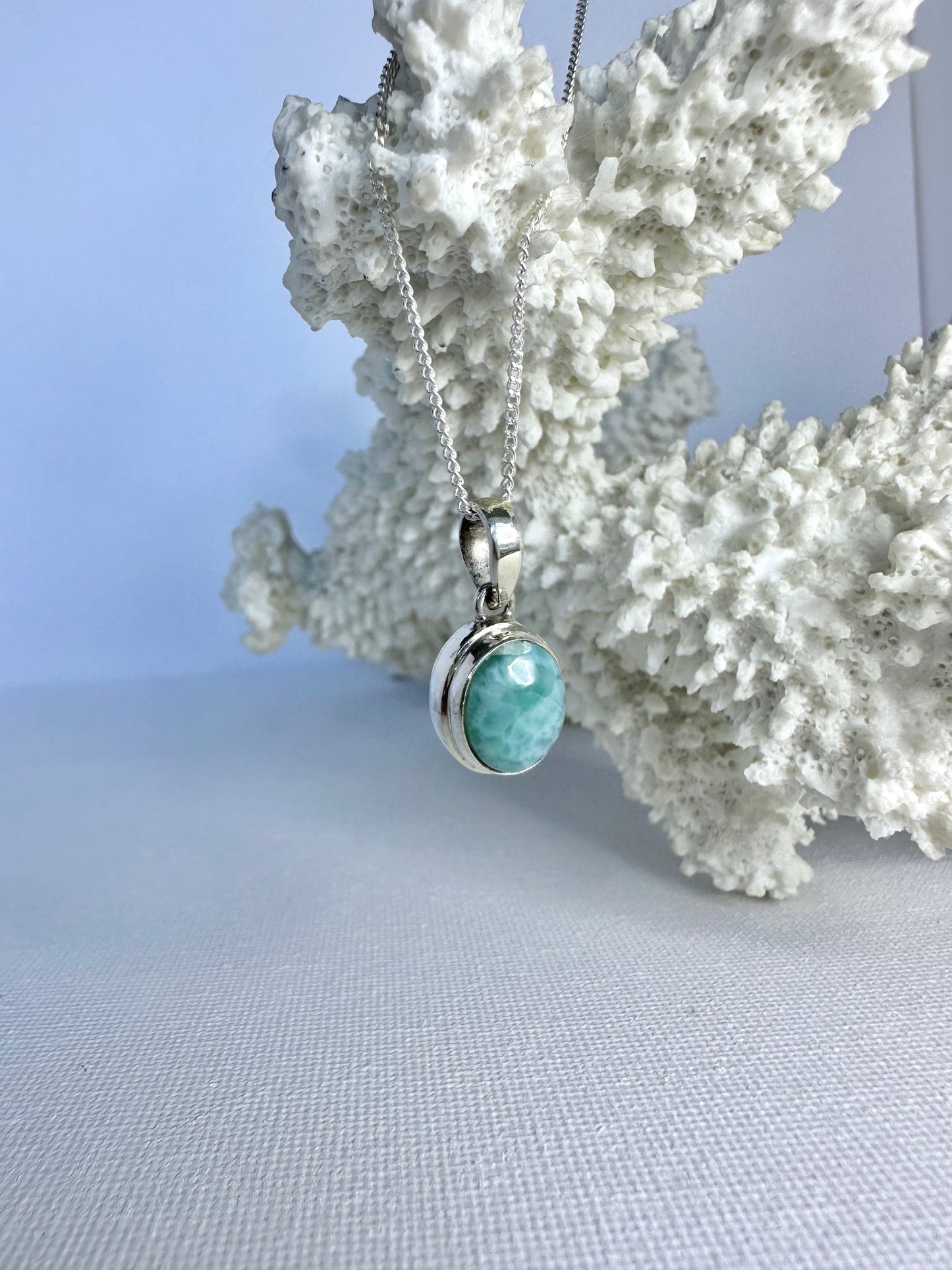 Mayla Necklace - Larimar