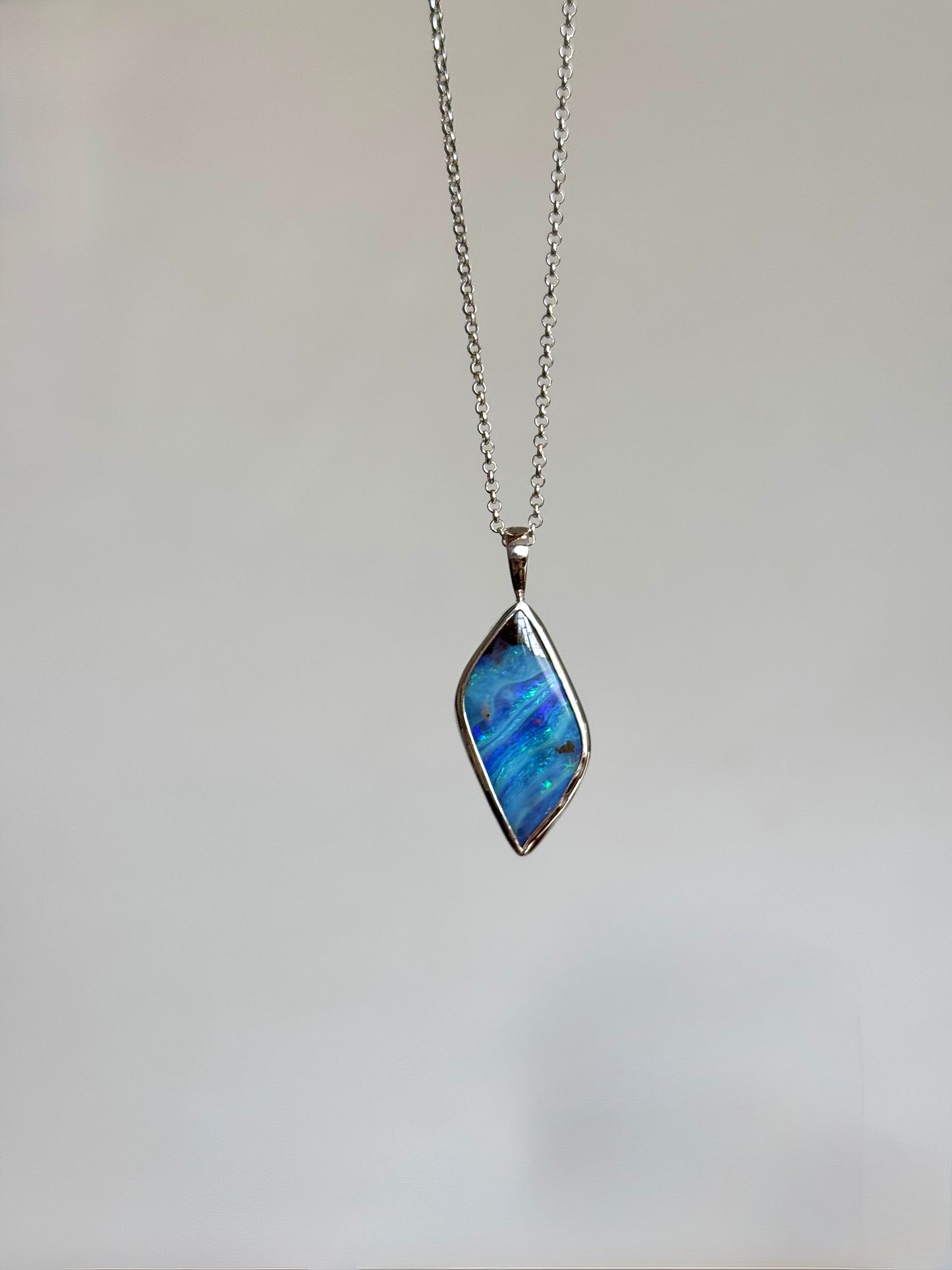 Mar - Solid opal Necklace