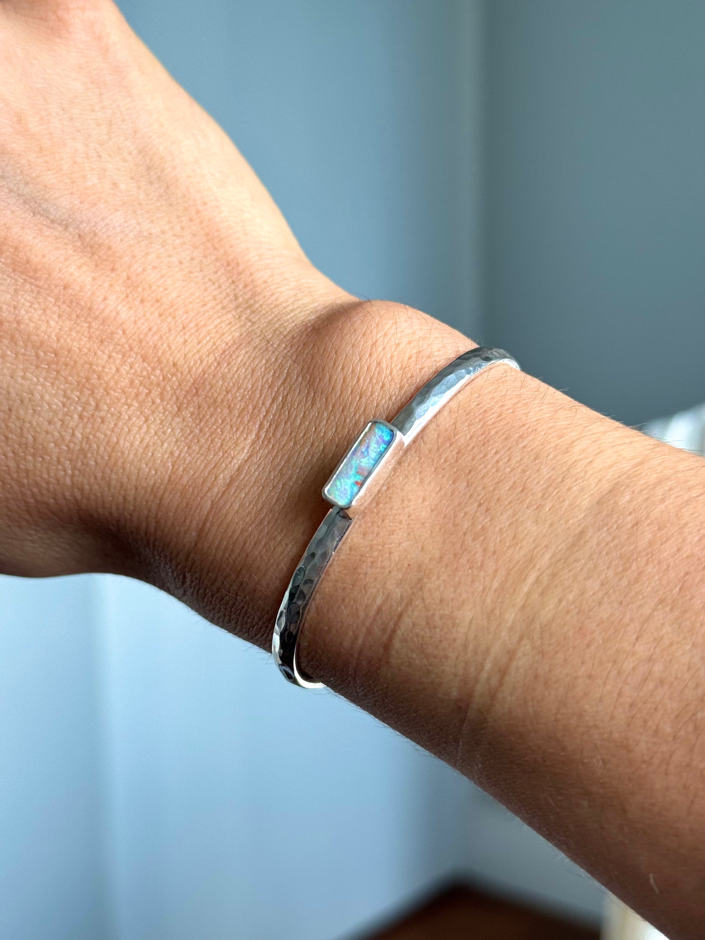 Ava - Pipe Opal Cuff Bracelet