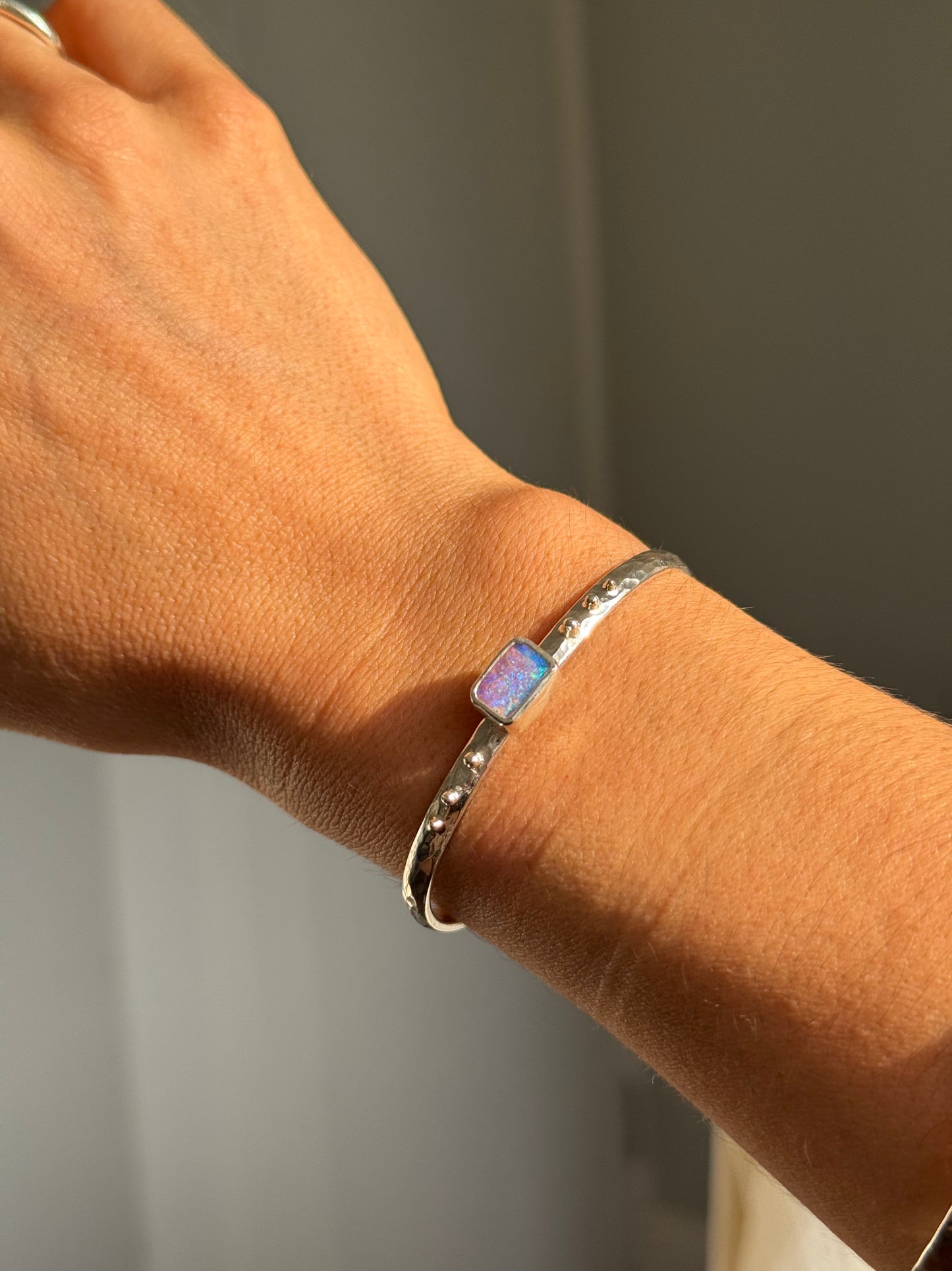 Nova - Pipe opal Cuff bracelet