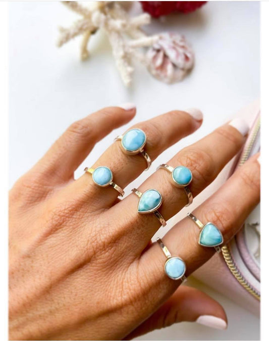 Salty Ring - Larimar