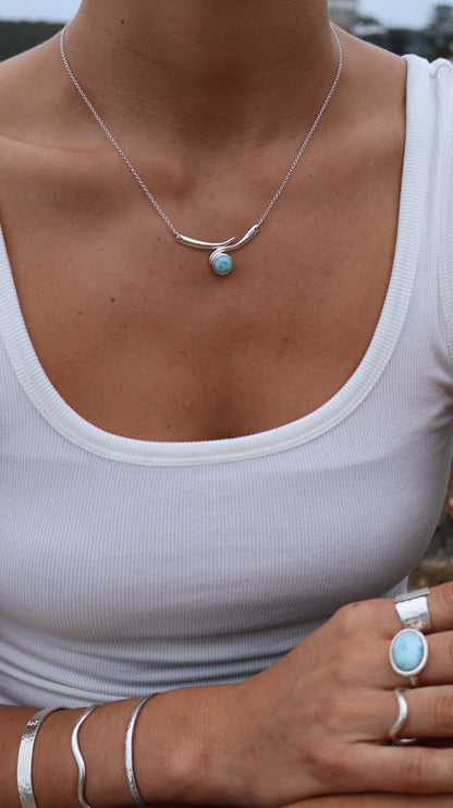 Ondas - Larimar Necklace