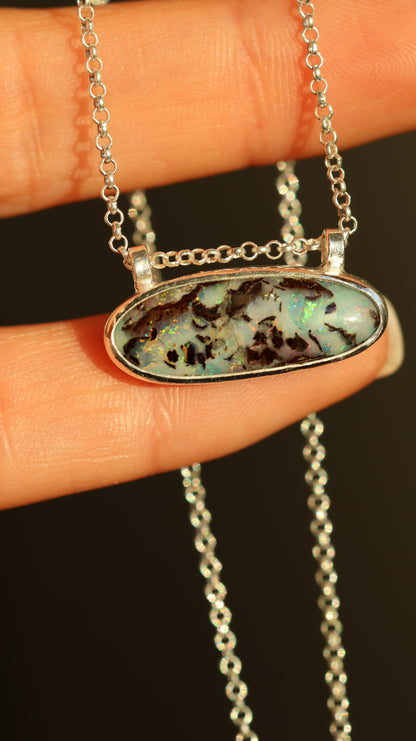 Boulder opal Necklace