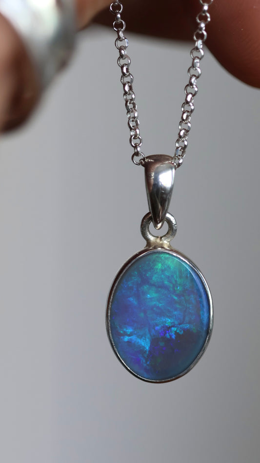 Solid Lightning Ridge Pendant