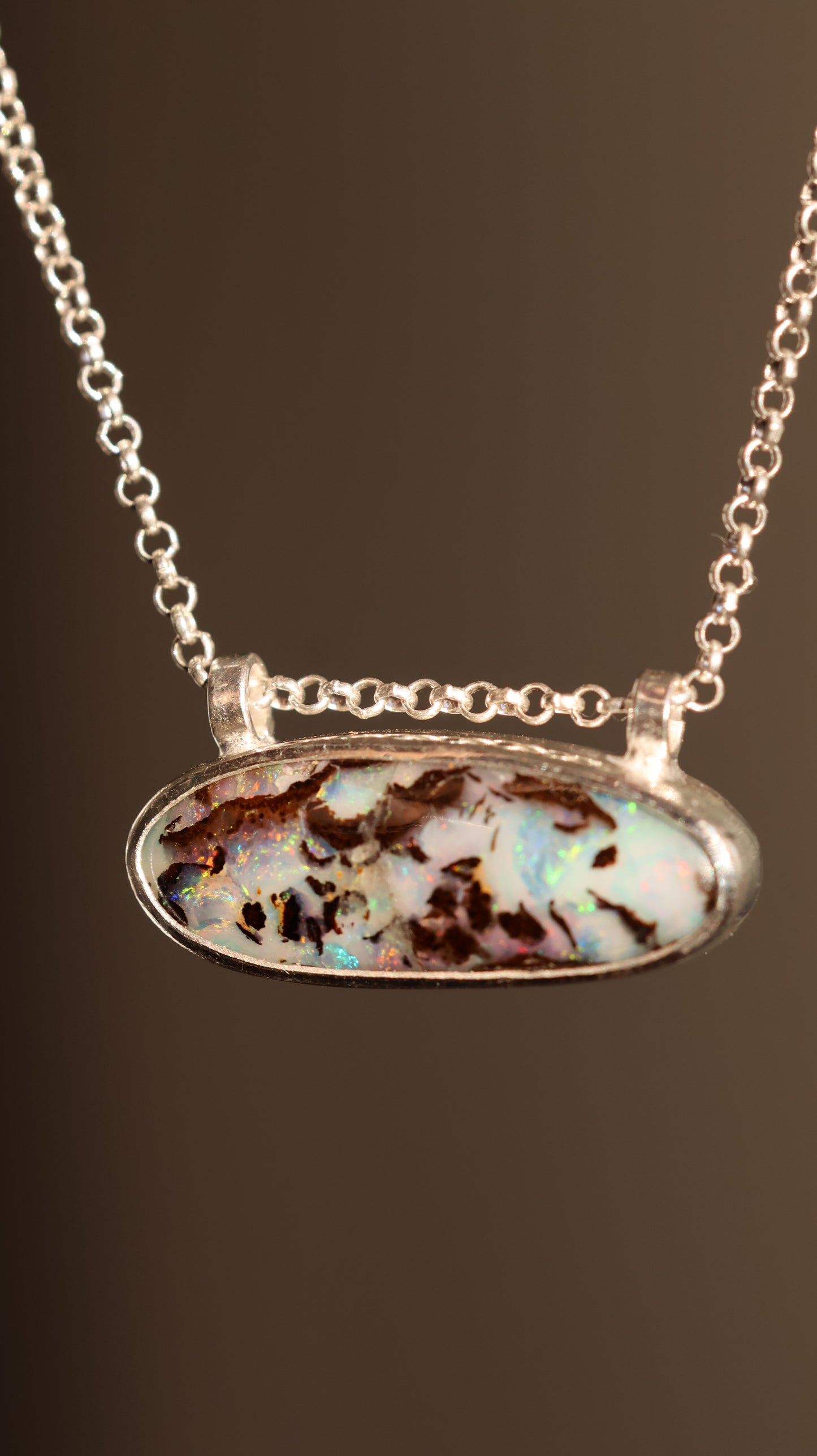Boulder opal Necklace