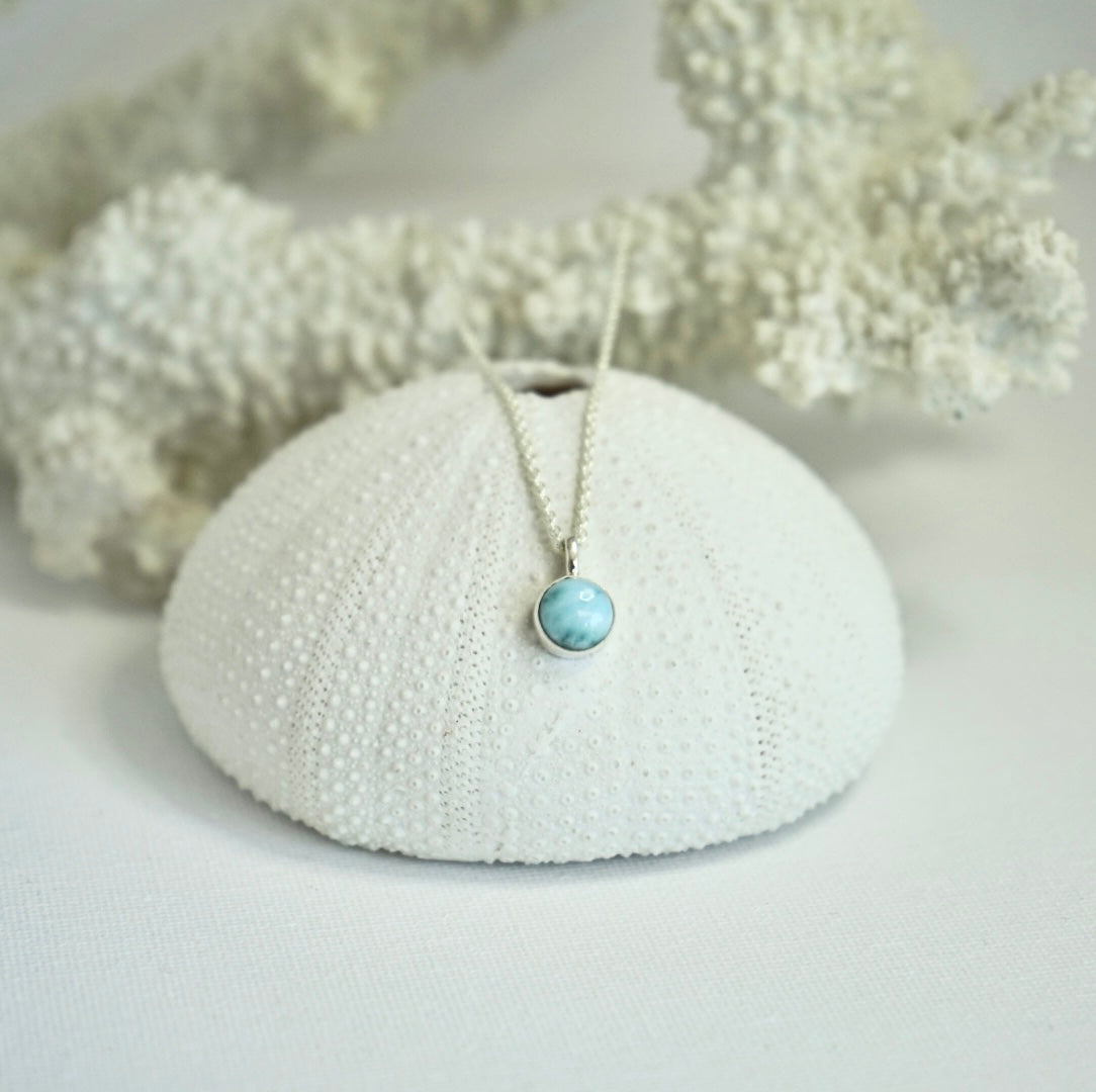 Halia Necklace - Larimar