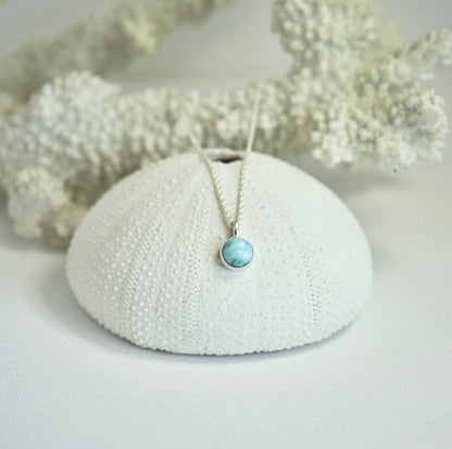 Halia Necklace - Larimar