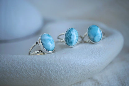 Larimar Split Band Ring